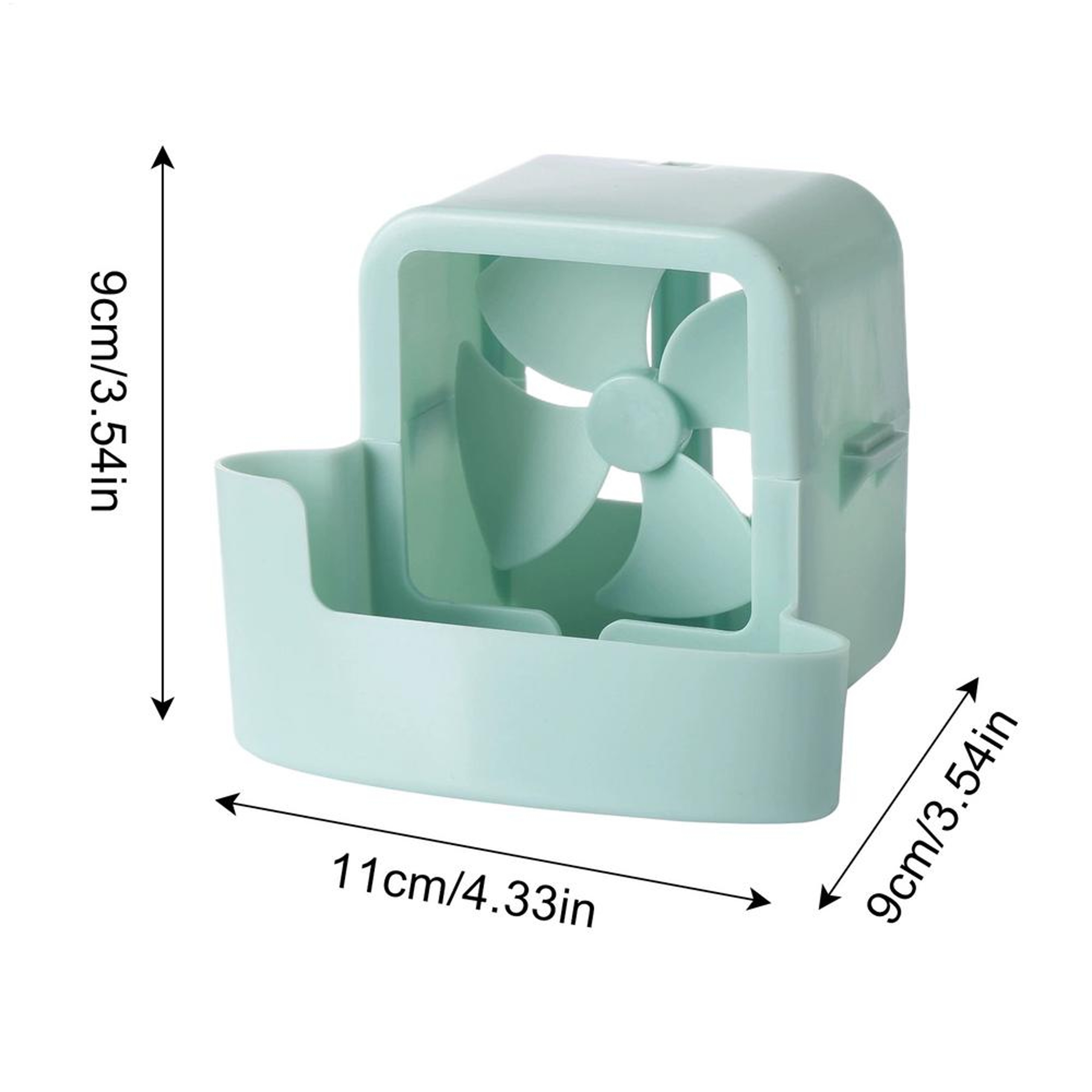 Hangable Ice Box Fan Mister Attachment For Outdoor Cooling 5