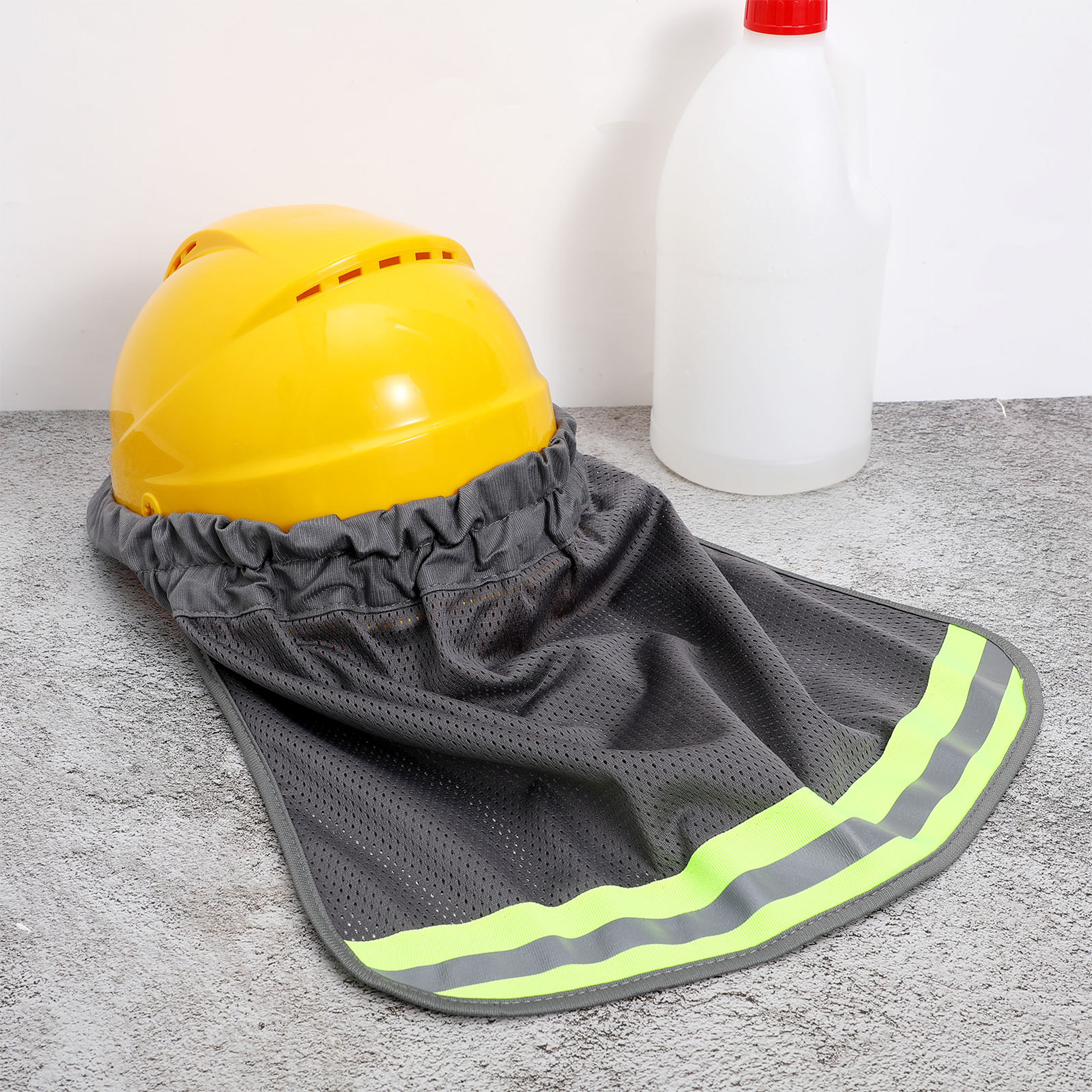 Reflective Hard Hat Sun Shade with Breathable Mesh Neck Cover – view 3