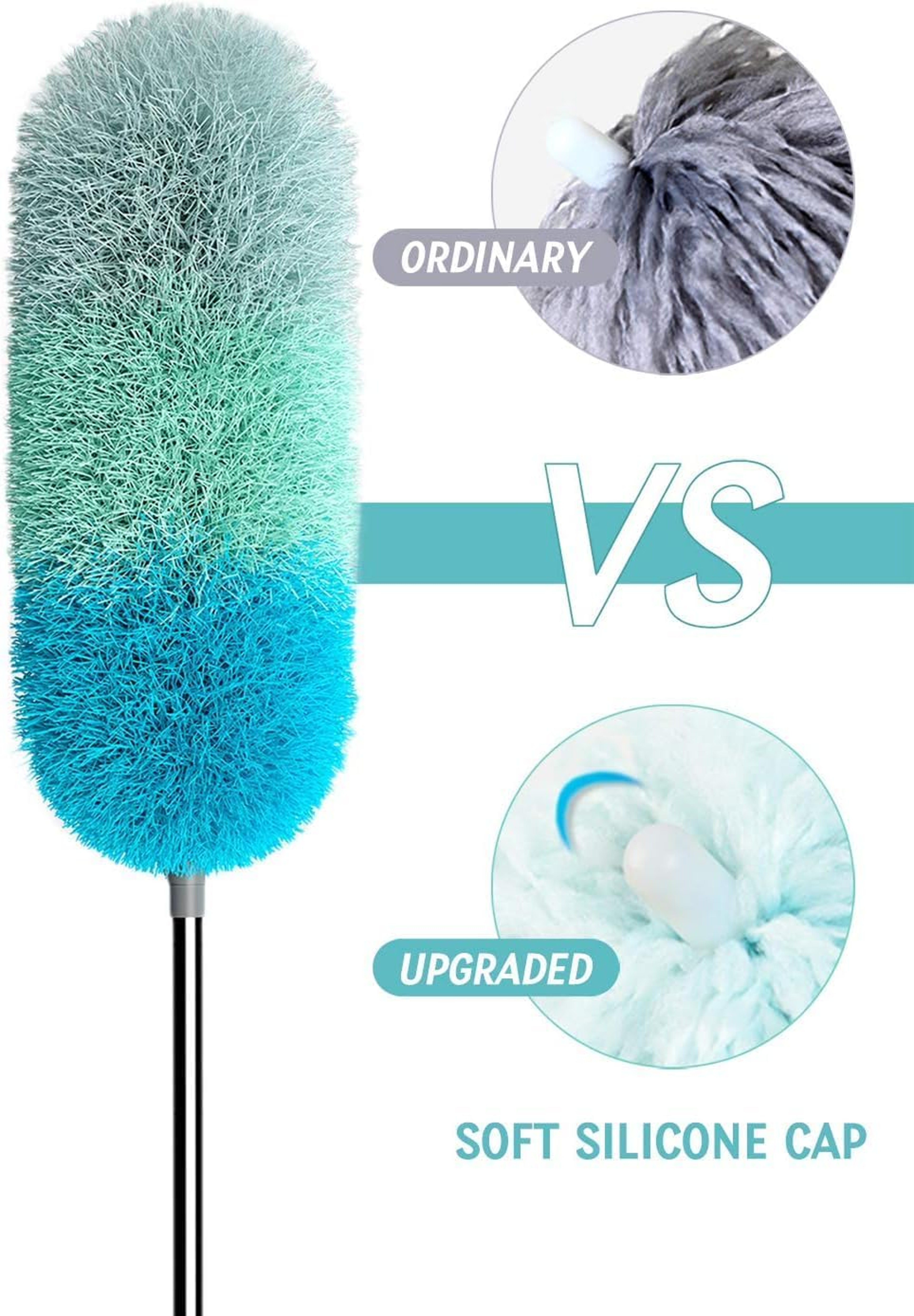 Washable Reusable Duster with Interchangeable Heads for Multi Surface Cleaning – view 4