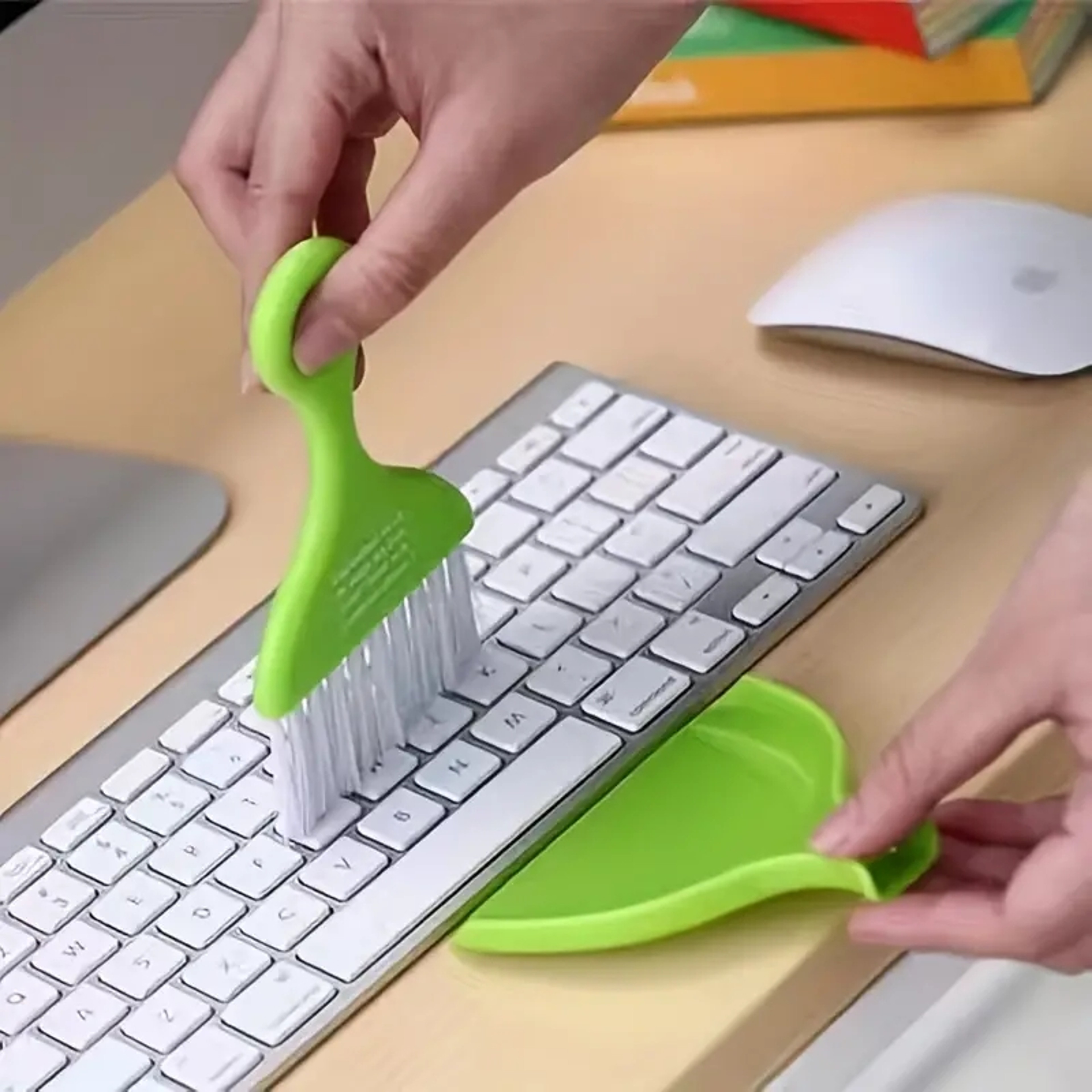 Mini Desktop Broom and Dustpan Set for Keyboard and Crumb Cleaning – view 4