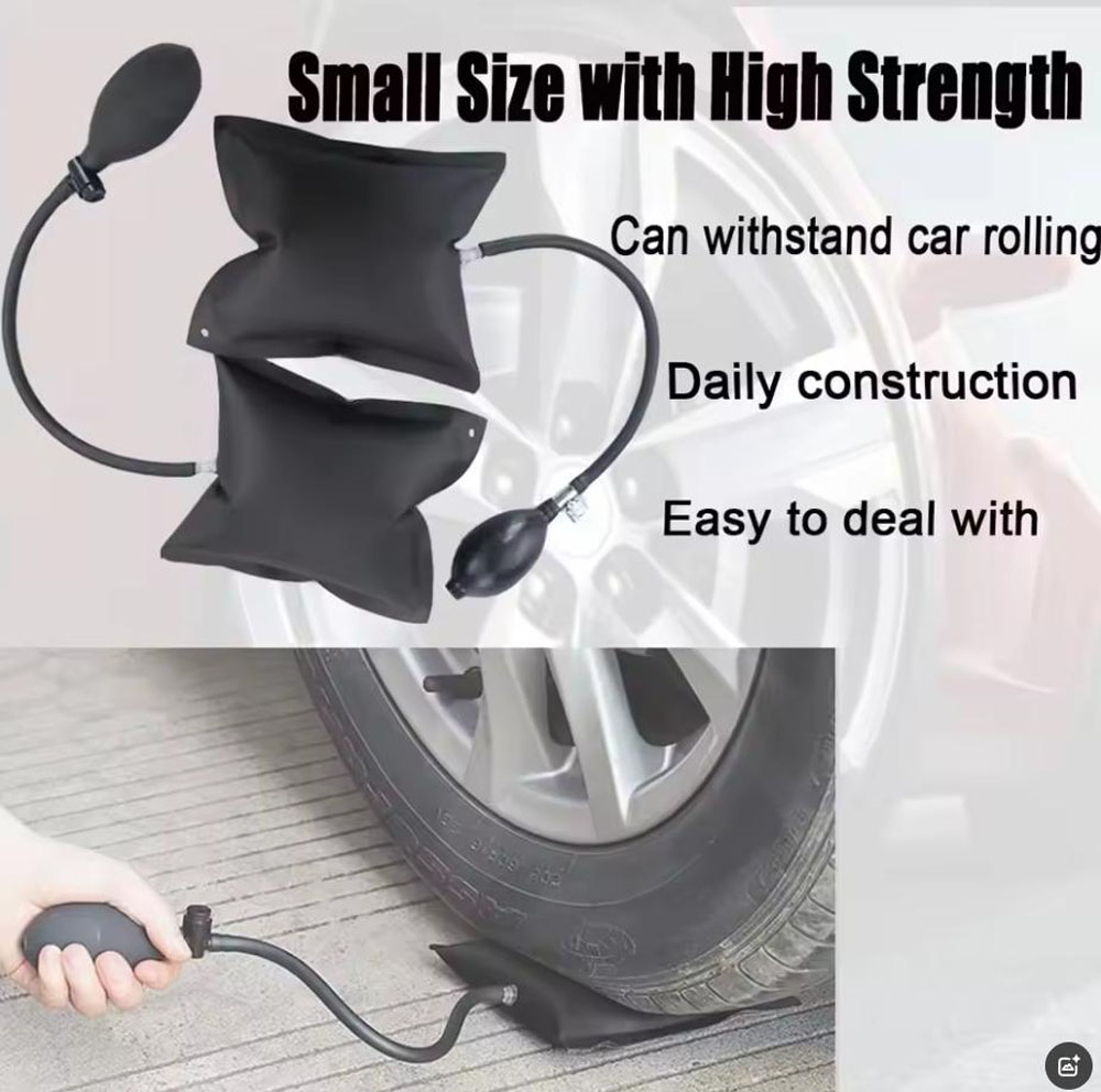 Universal Inflatable Air Wedge Pump for Car Door and Window Alignment – view 5