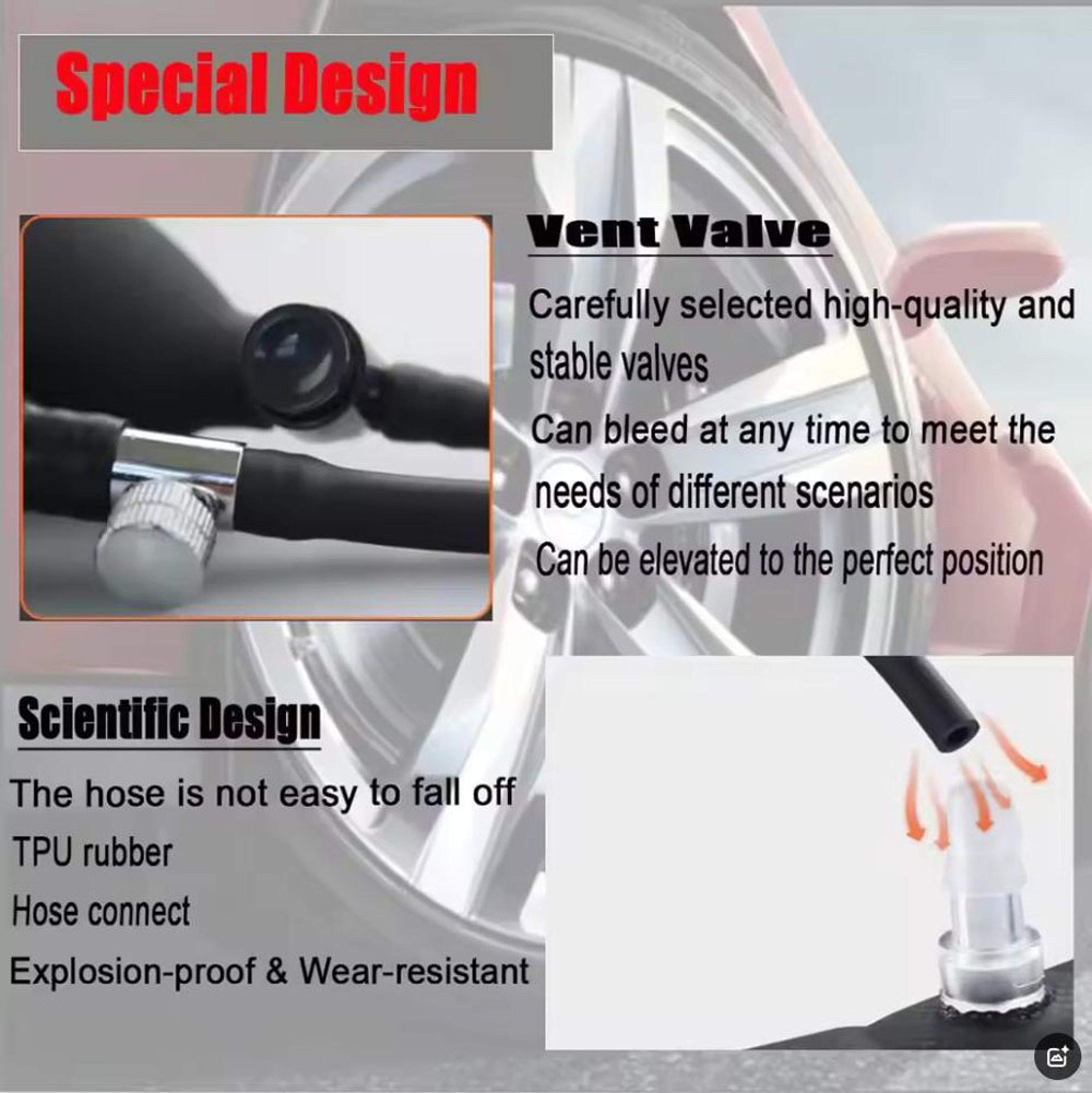 Universal Inflatable Air Wedge Pump for Car Door and Window Alignment – view 6