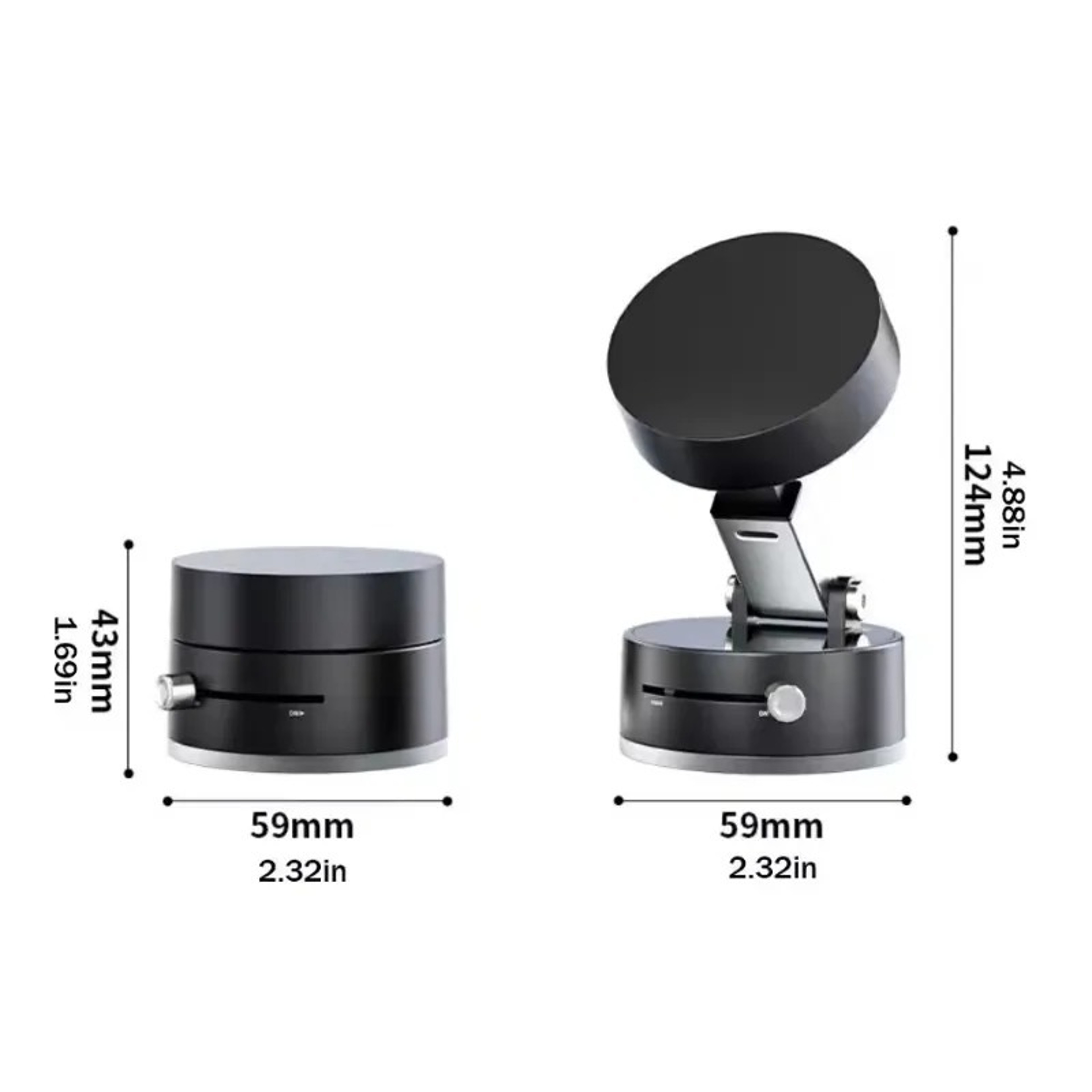 Universal Magnetic Suction Car Phone Mount With Rotation And Adjustable 5