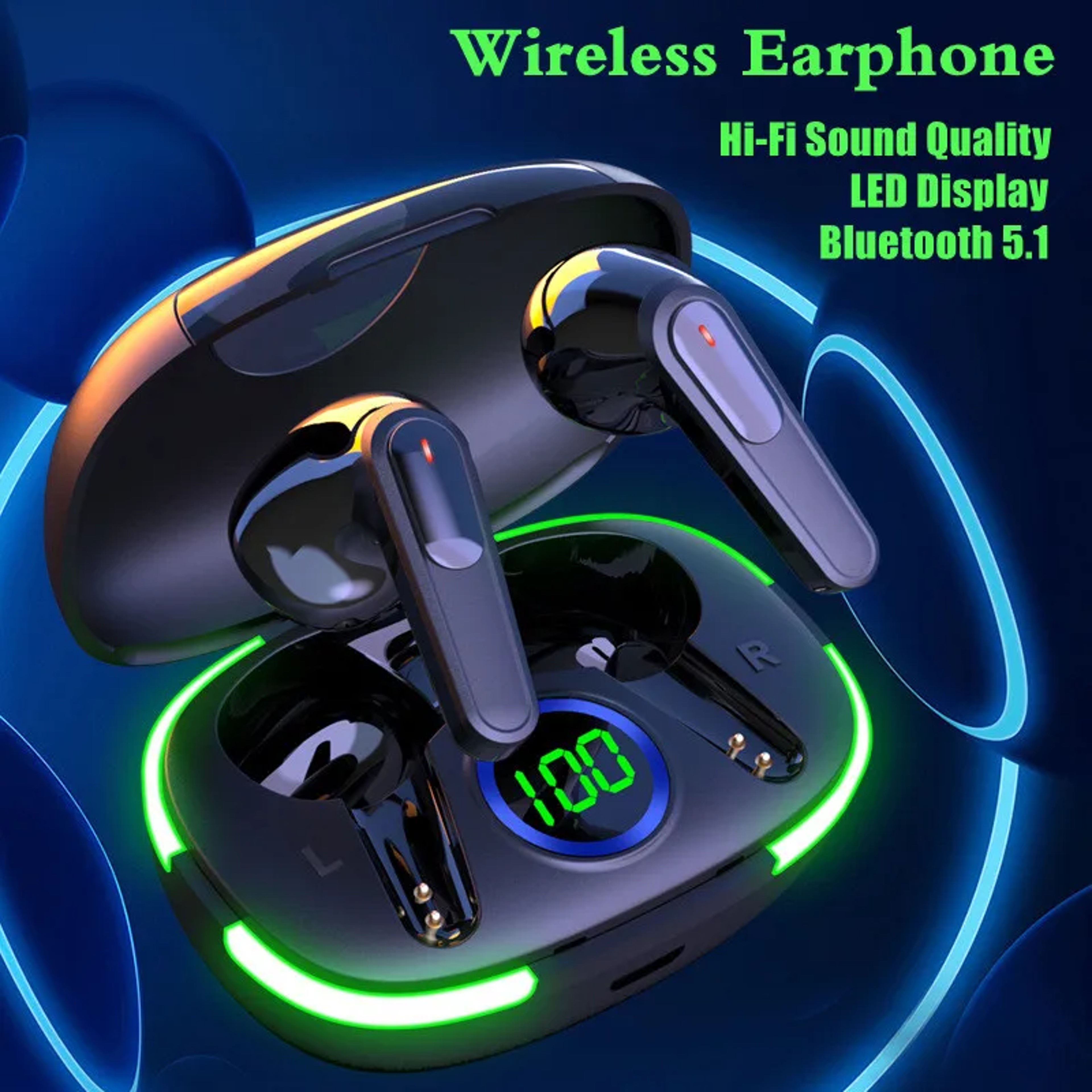 Wireless Earbuds Bluetooth Touch Control Sport Headphones – view 7