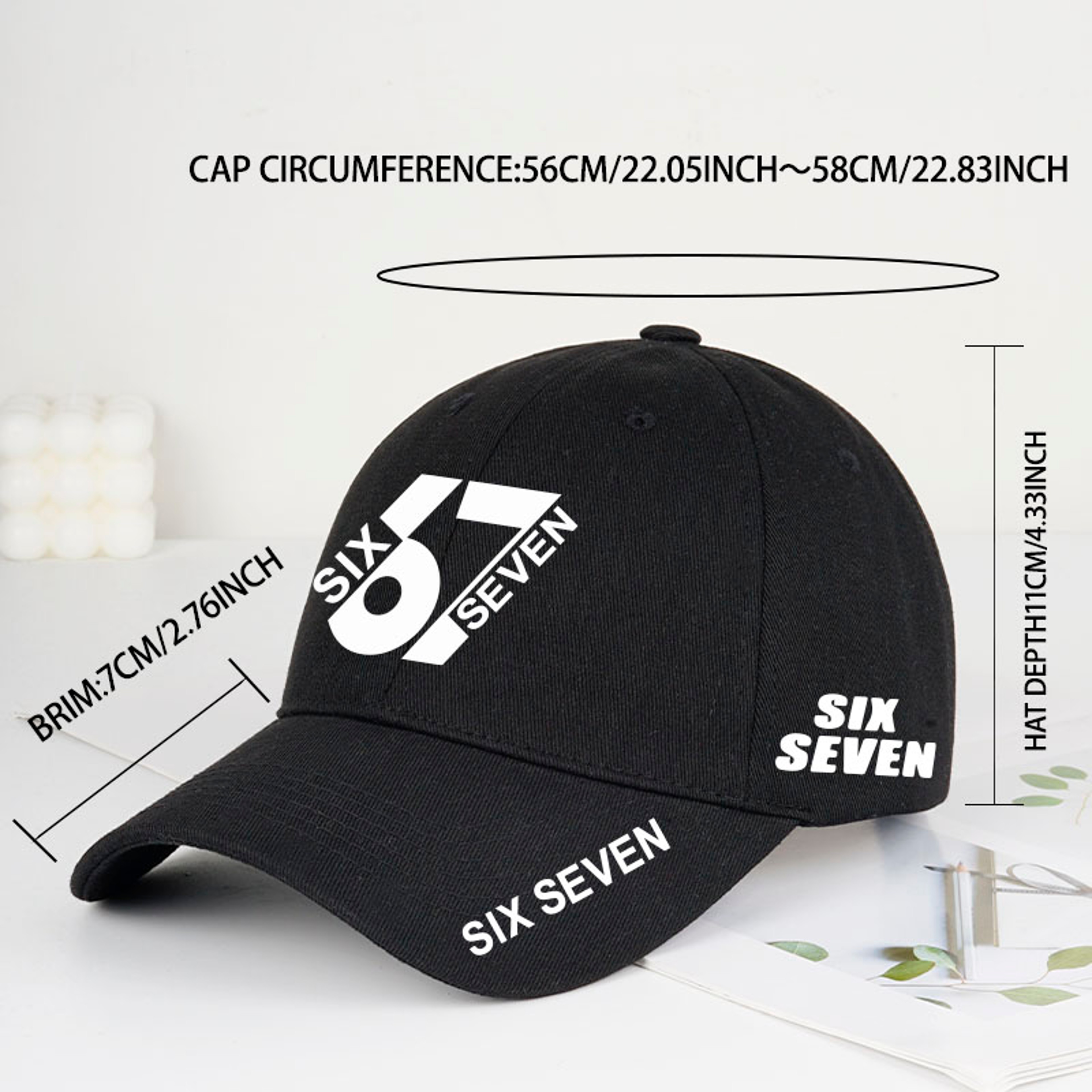 Stylish Soft Peak Baseball Cap Adjustable Printed Hip Hop Hat 1