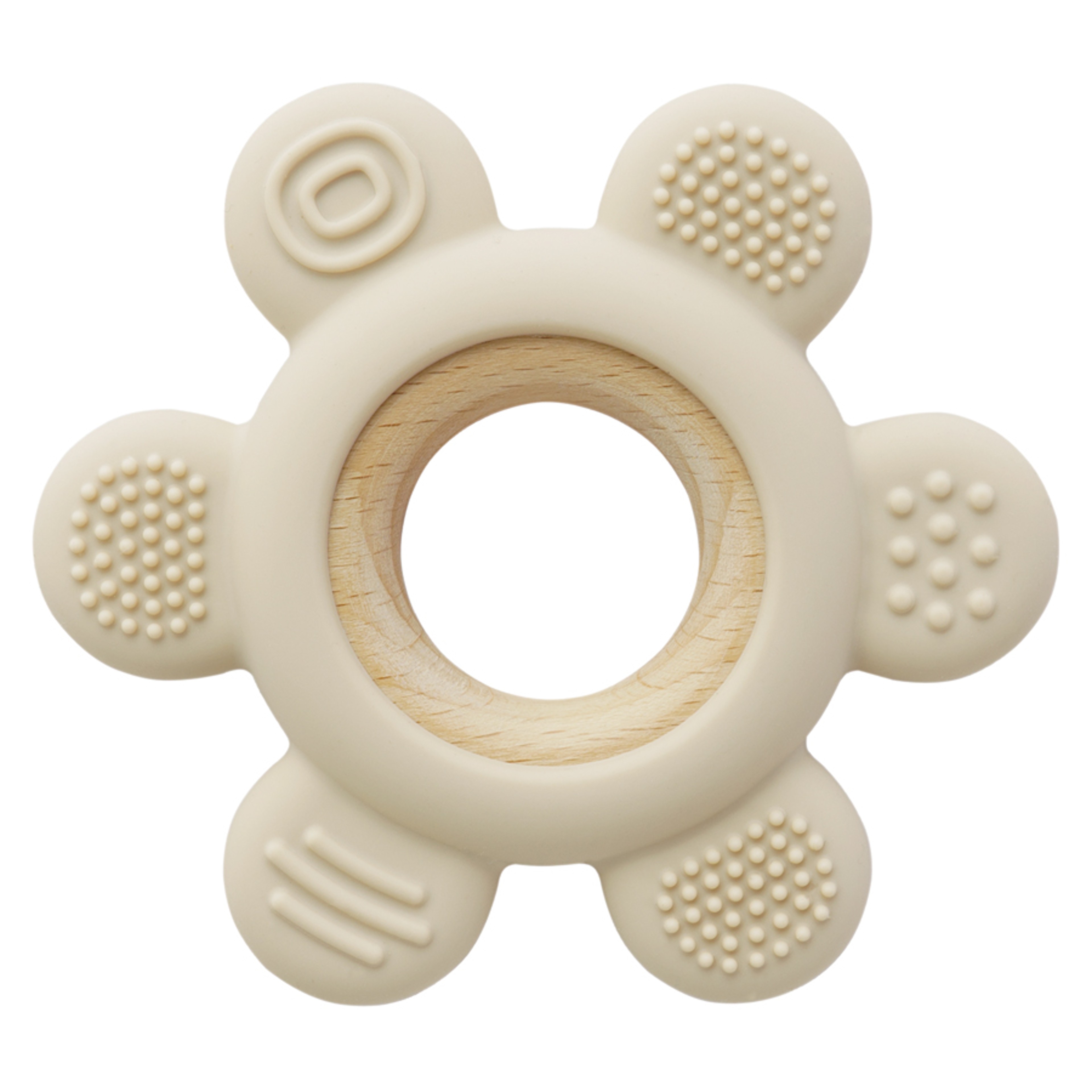 Baby Silicone Teether Necklace Rudder Shape Sensory Chew Toy 7