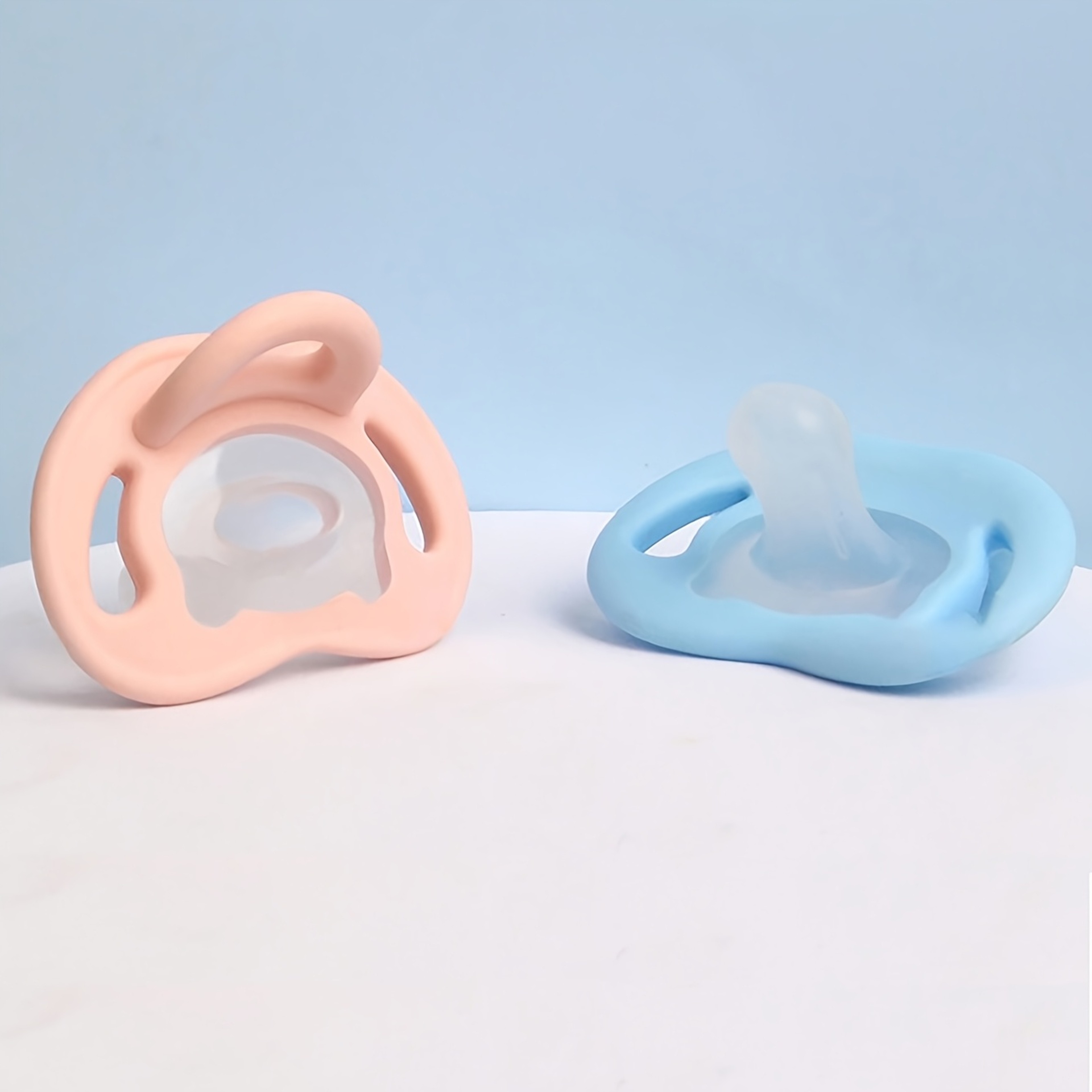 Soft Touch Silicone Baby Pacifier Newborn Thumb Nipple Soother For Comfort 1