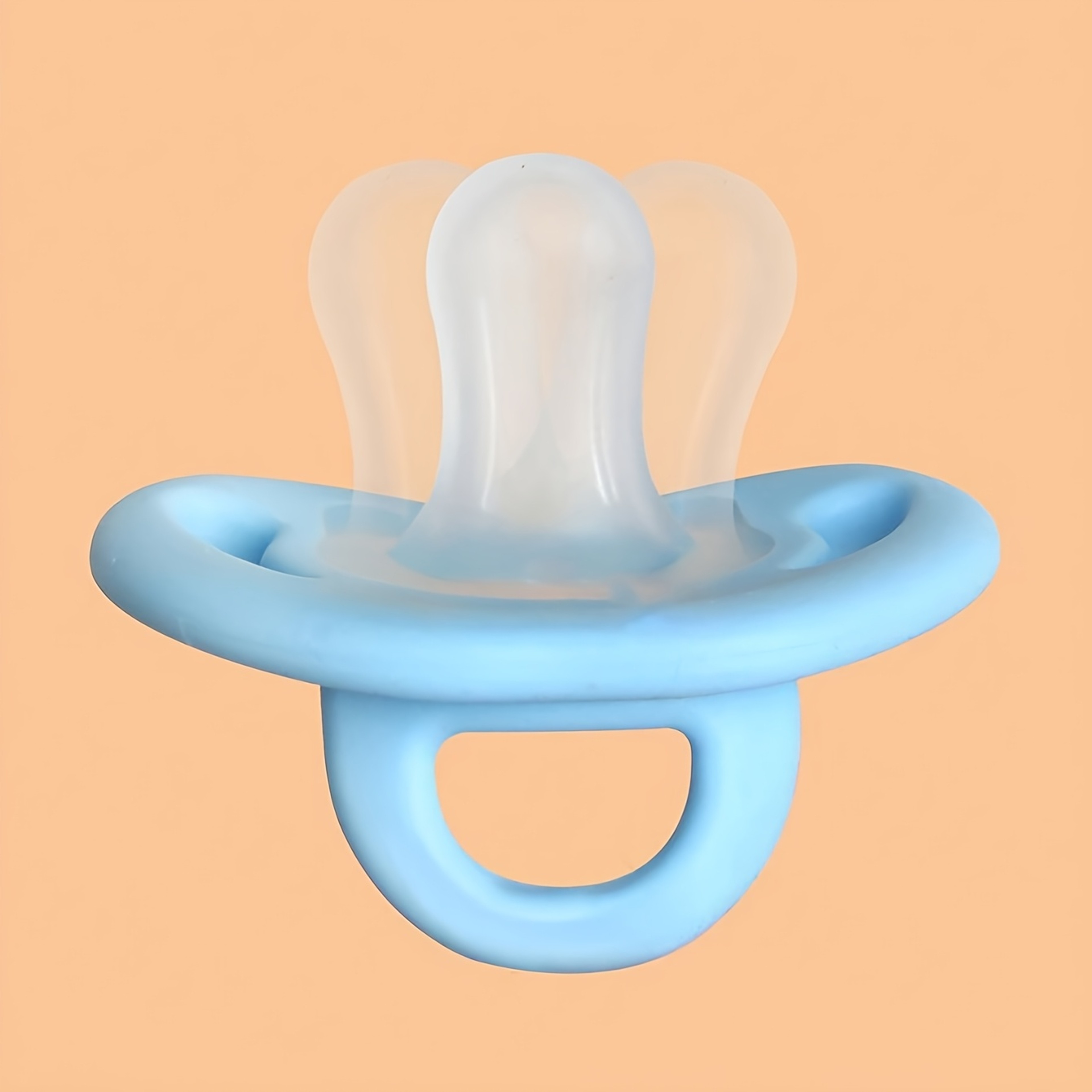 Soft Touch Silicone Baby Pacifier Newborn Thumb Nipple Soother For Comfort 2