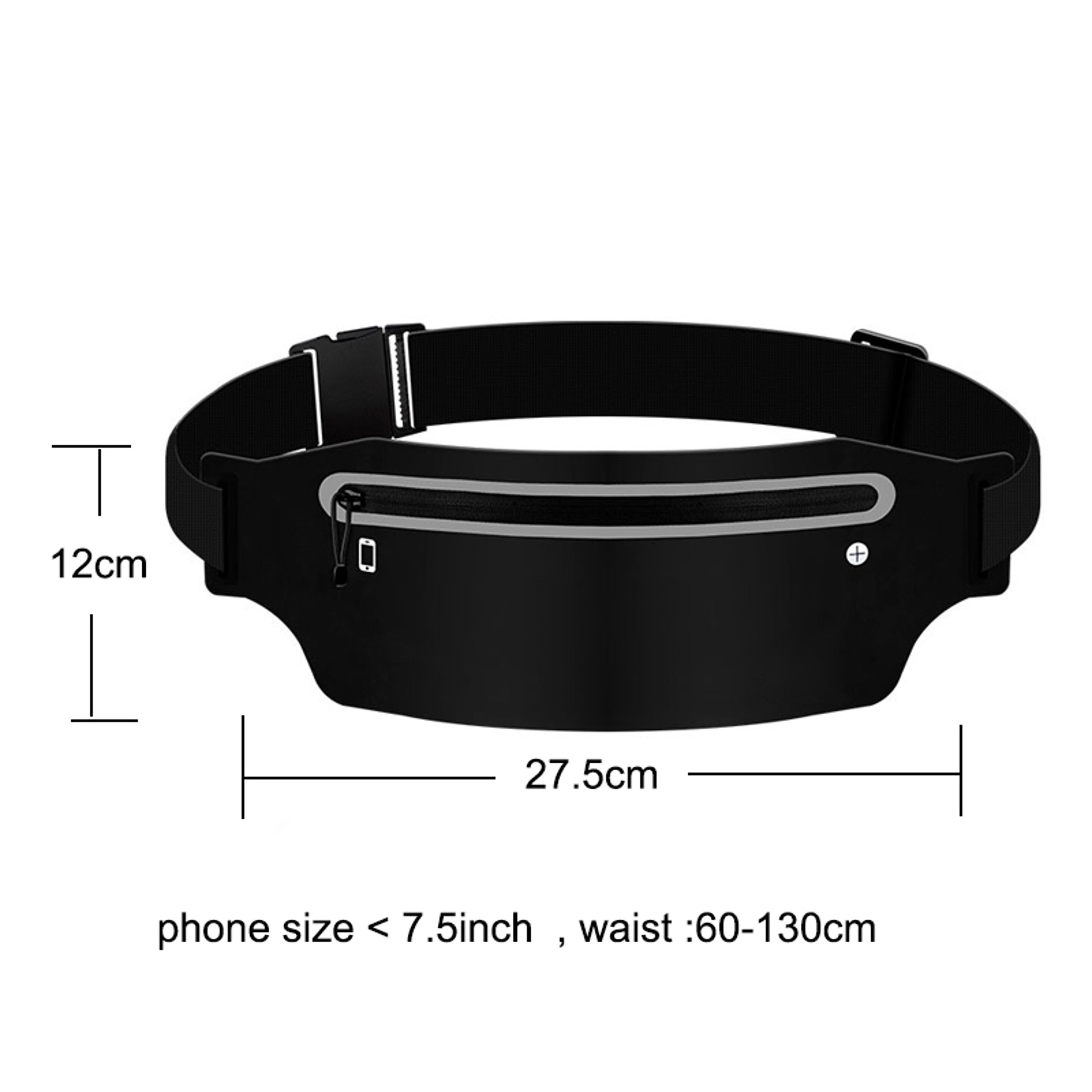 Waterproof Running Belt Waist Bag With Phone Pouch For Sports And Travel 1