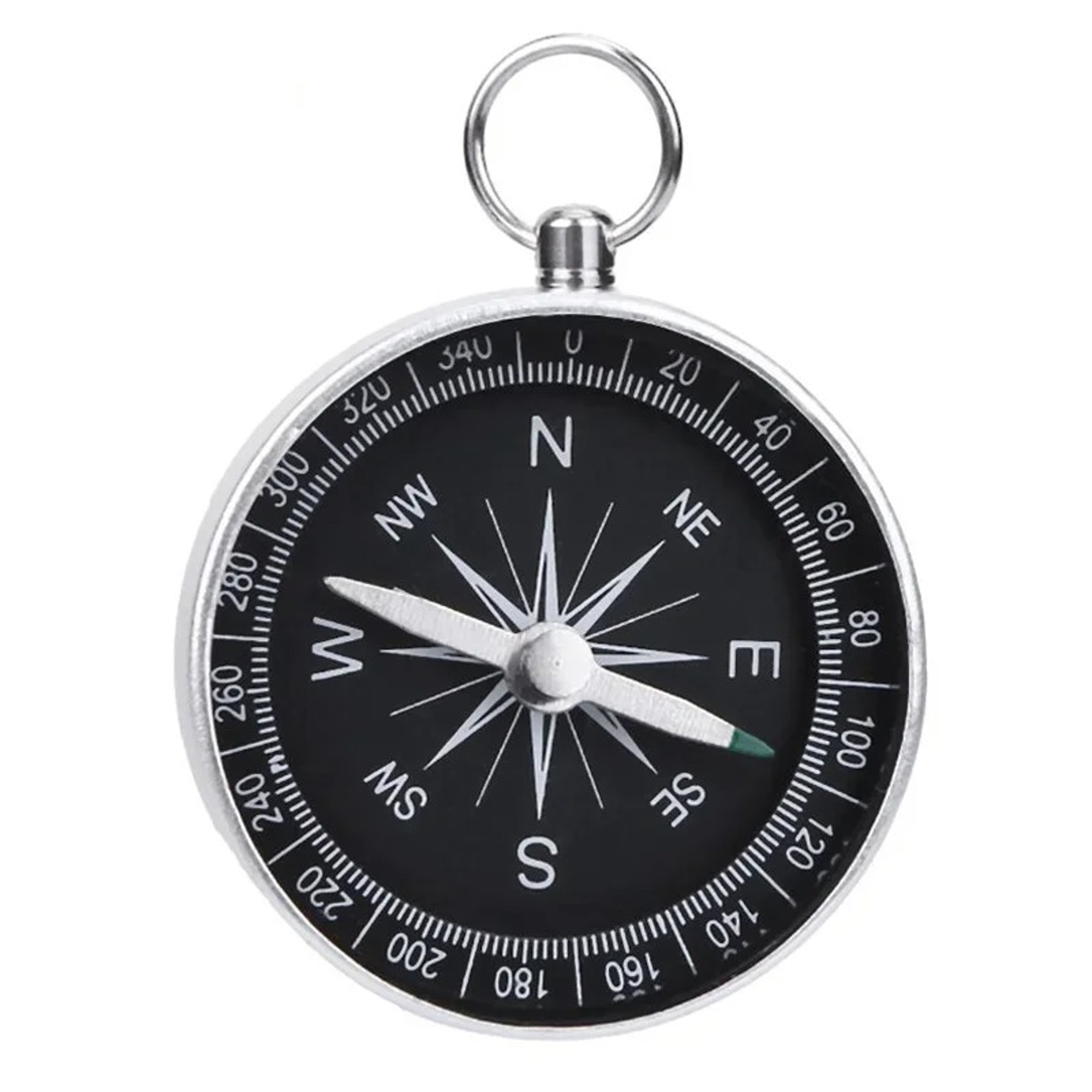 Portable Aluminum Emergency Compass Outdoor Survival Navigation Tool for Hiking Camping – view 3