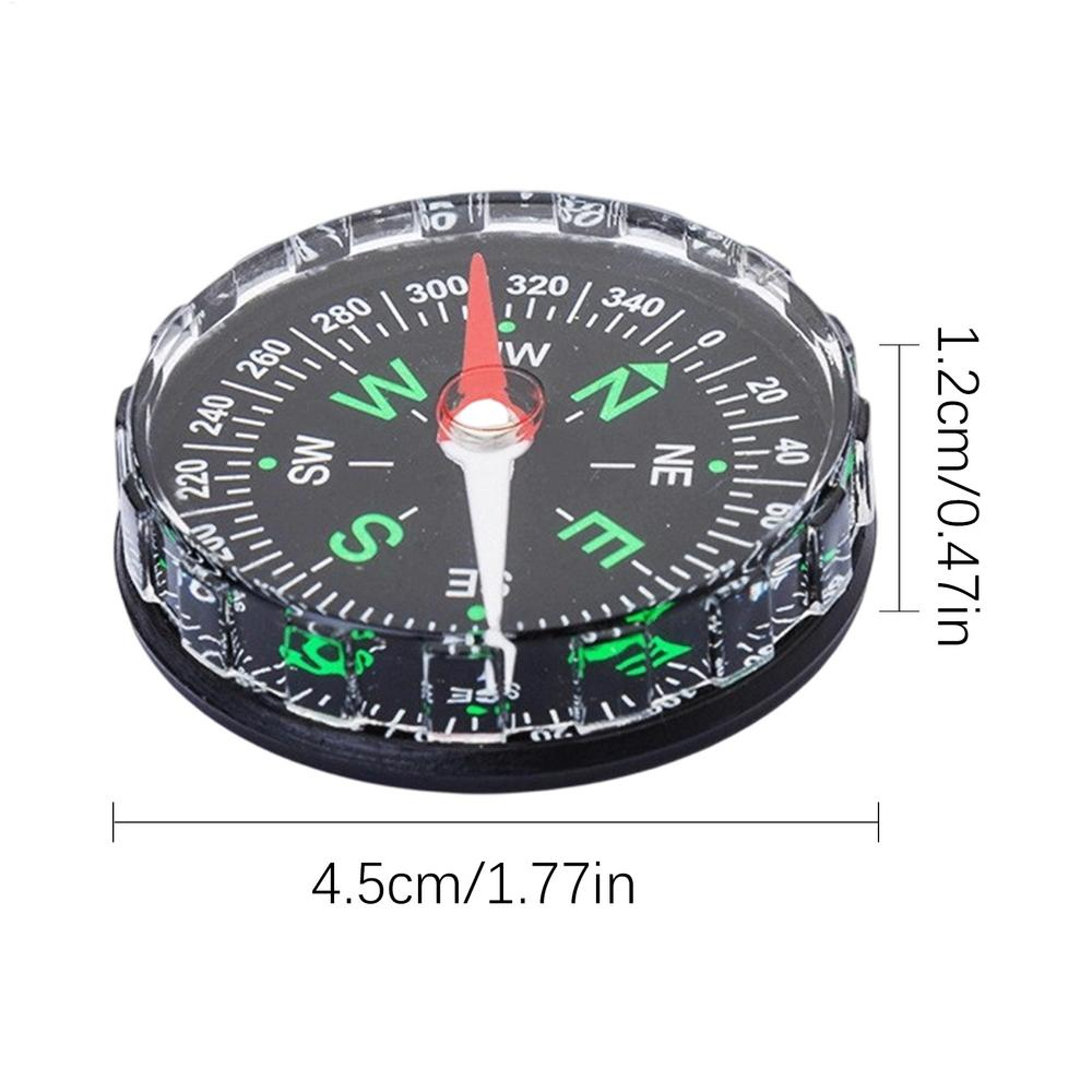 Waterproof Outdoor Survival Compass Portable Navigation Tool for Hiking Camping Travel – view 7