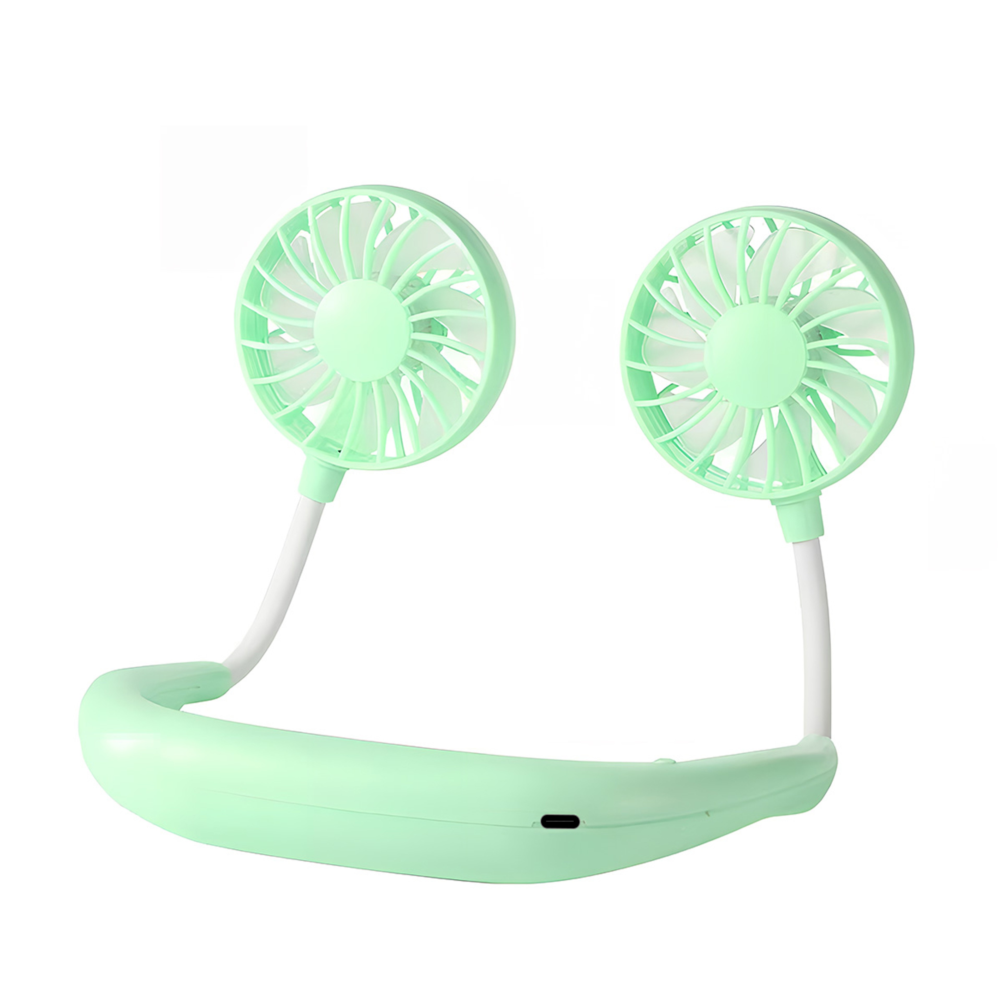 Portable Rechargeable Neck Fan Hands Free Cooling Fan For Outdoor Travel Camping 7