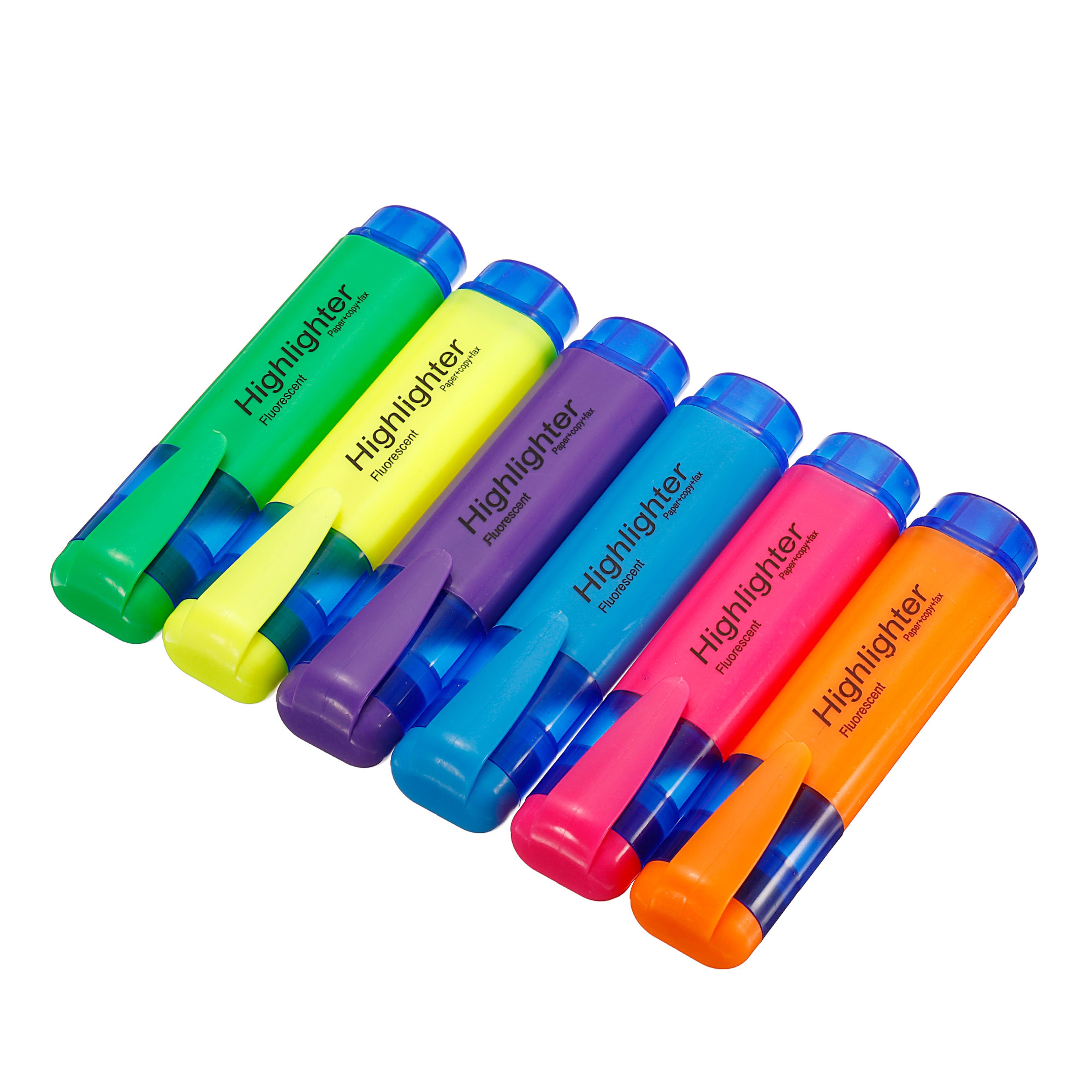 Fluorescent Highlighter Pens Broad Tip Markers For Art Notes And School Supplies 3