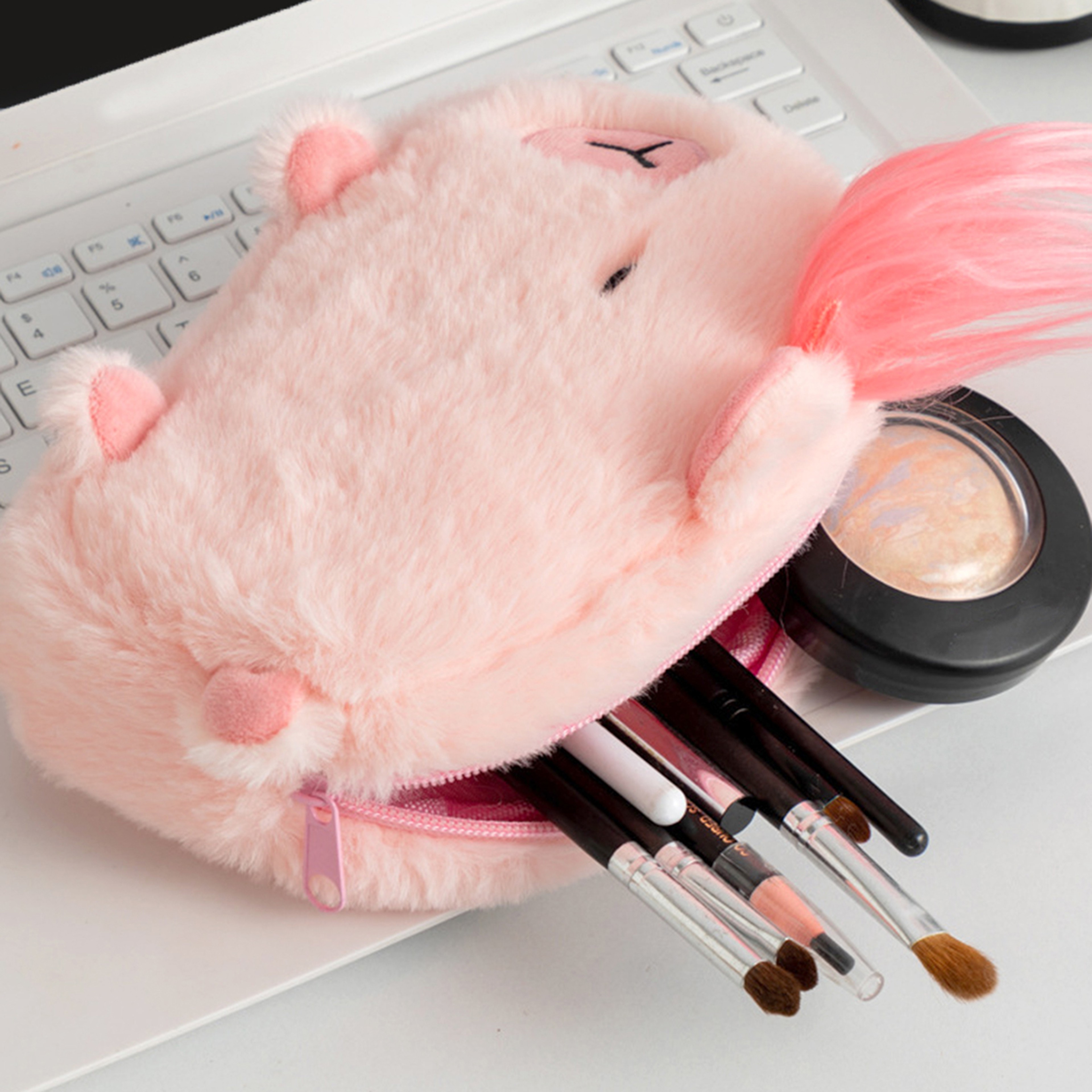 Animal Shaped Large Capacity Pencil Case Soft School Stationery Storage Bag 5