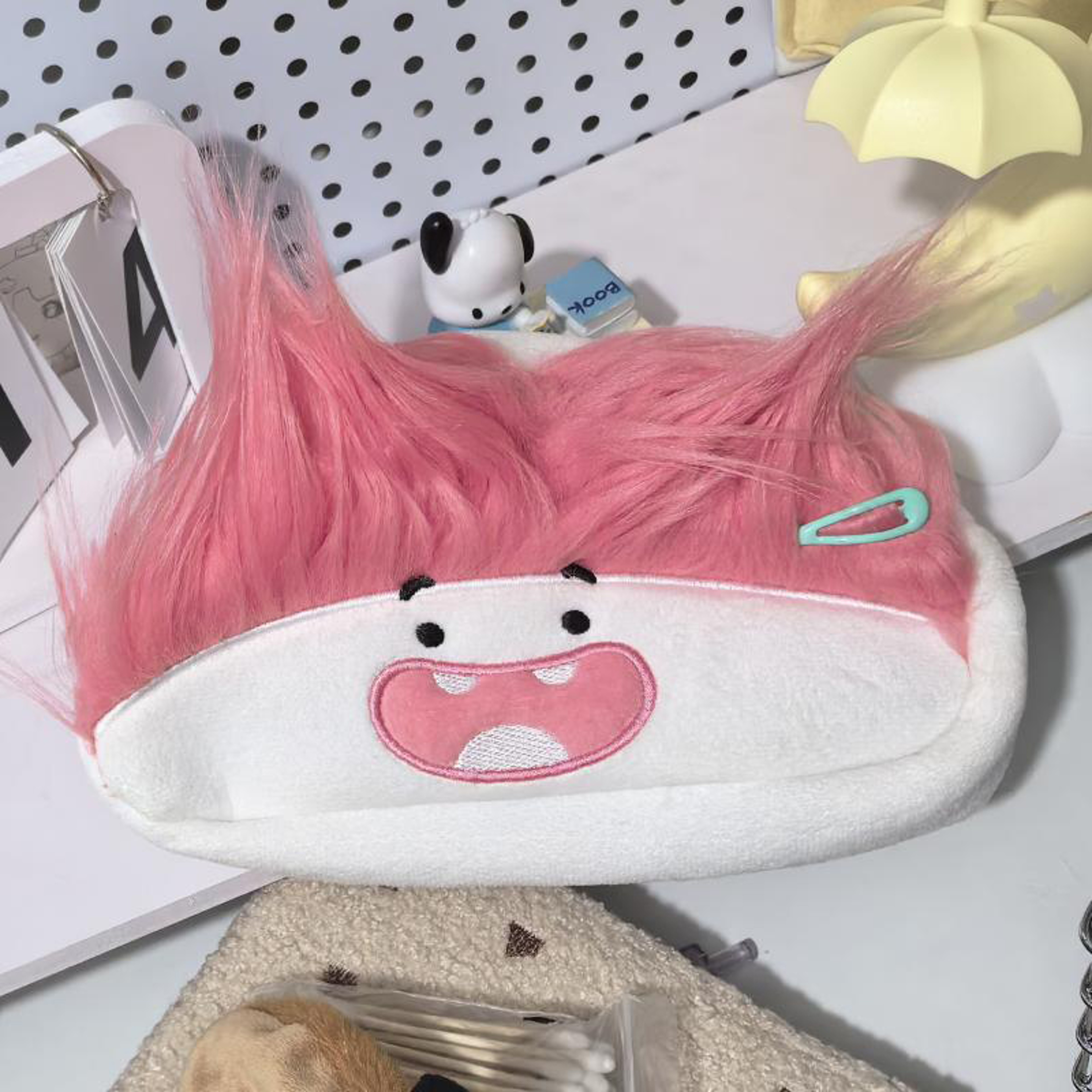 Cute Plush Pencil Bag Big Capacity Cartoon Storage Case for School Supplies – view 4