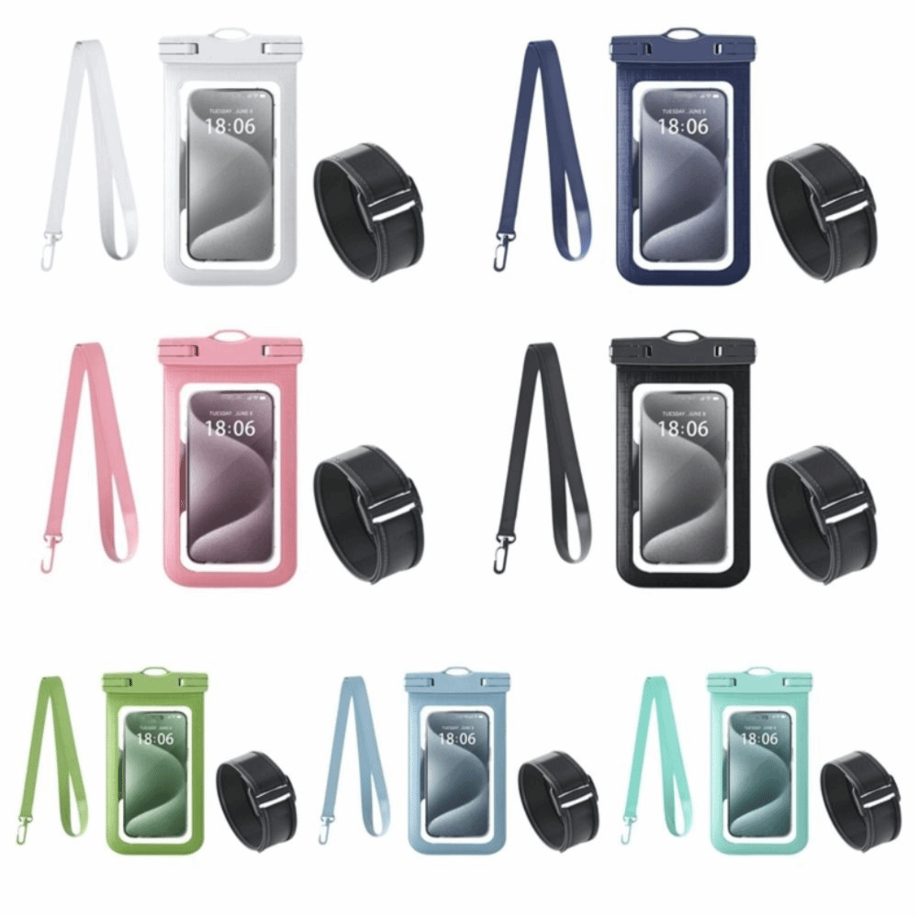 Waterproof Phone Pouch Transparent Neck Bag With Adjustable Strap 4