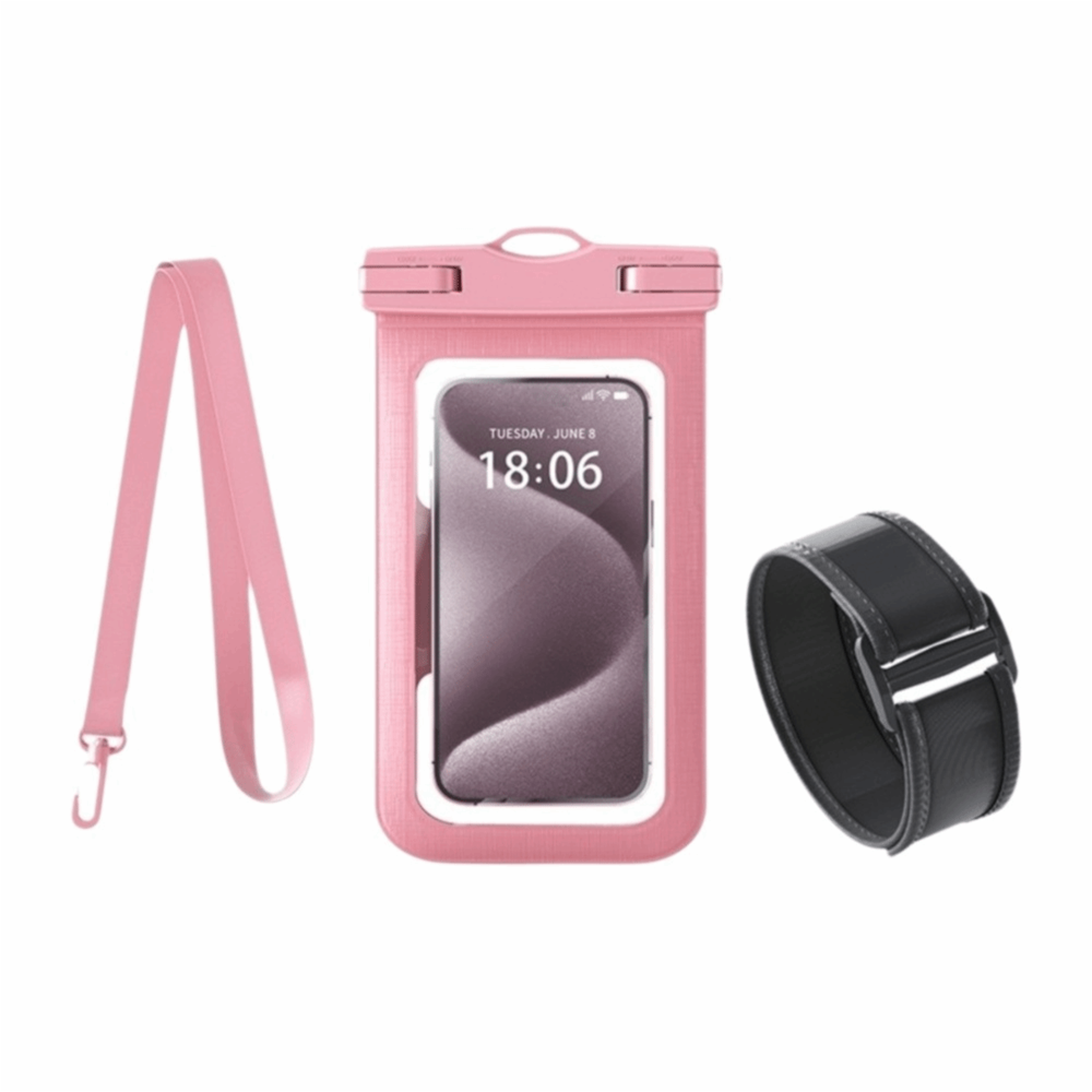 Waterproof Phone Pouch Transparent Neck Bag With Adjustable Strap 8