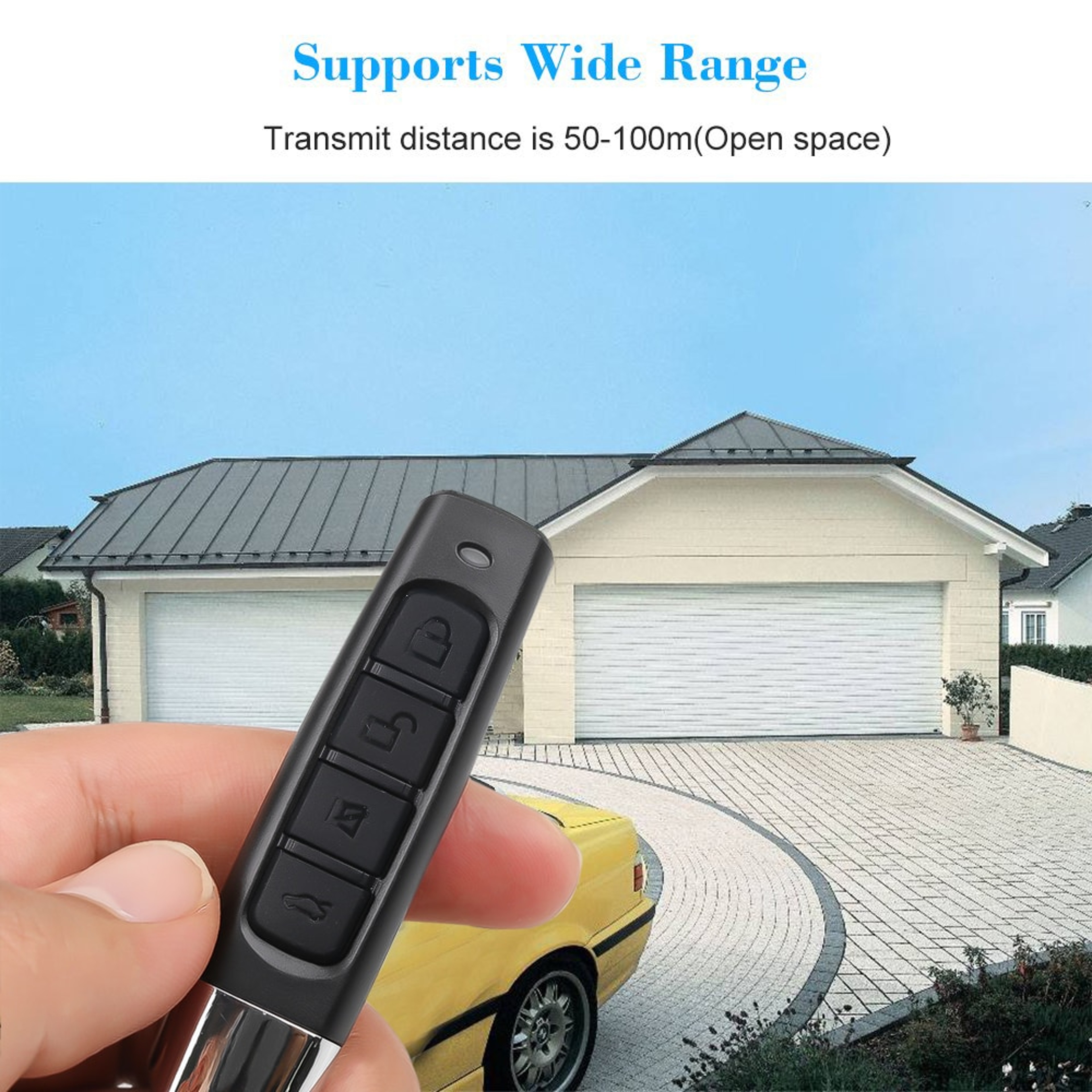 Universal Garage Door Opener Remote Control Clone Learning Key Fob For Gates And Garage Doors 3