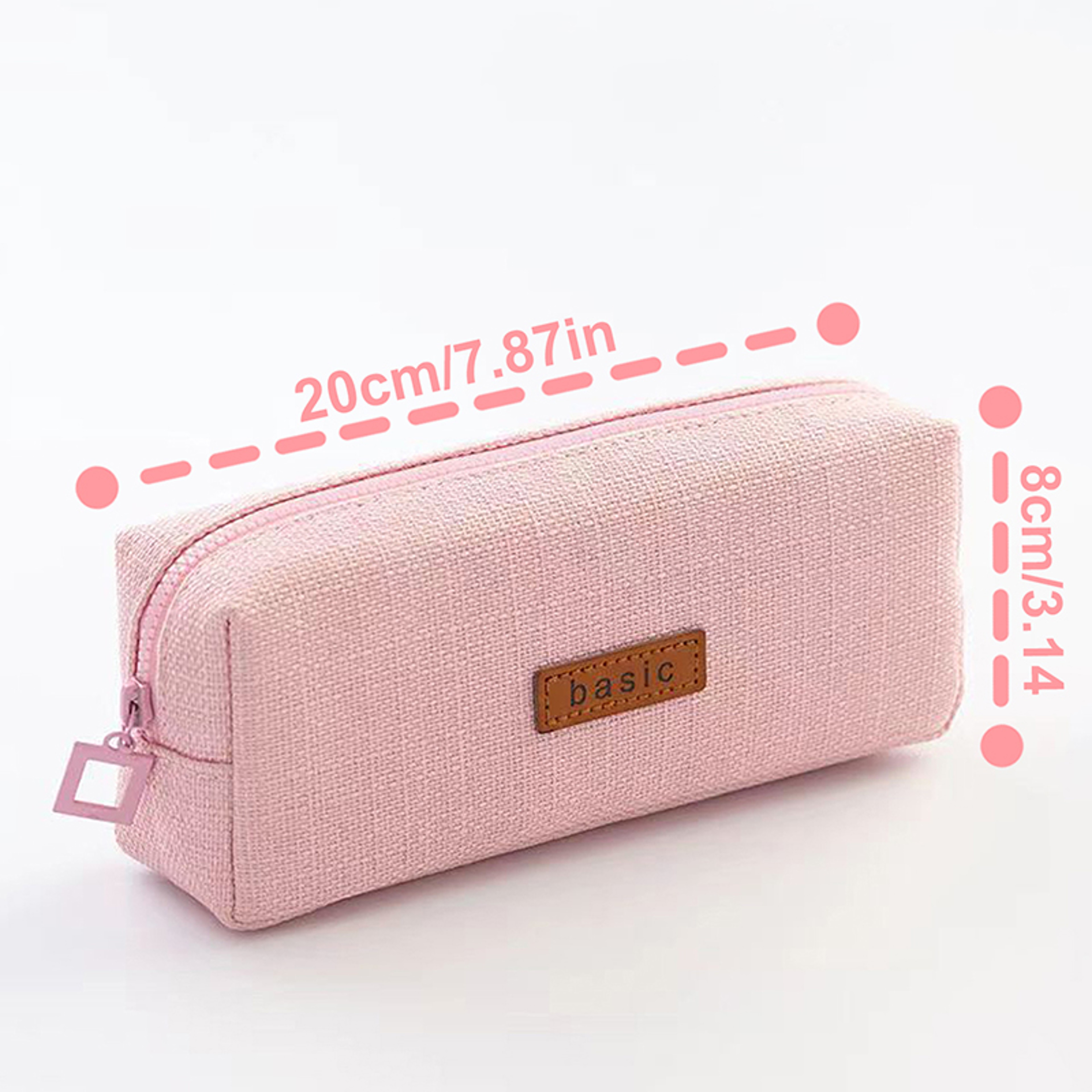 Canvas Pencil Case Large Capacity Stationery Organizer Pouch for Students and Office Supplies – view 5