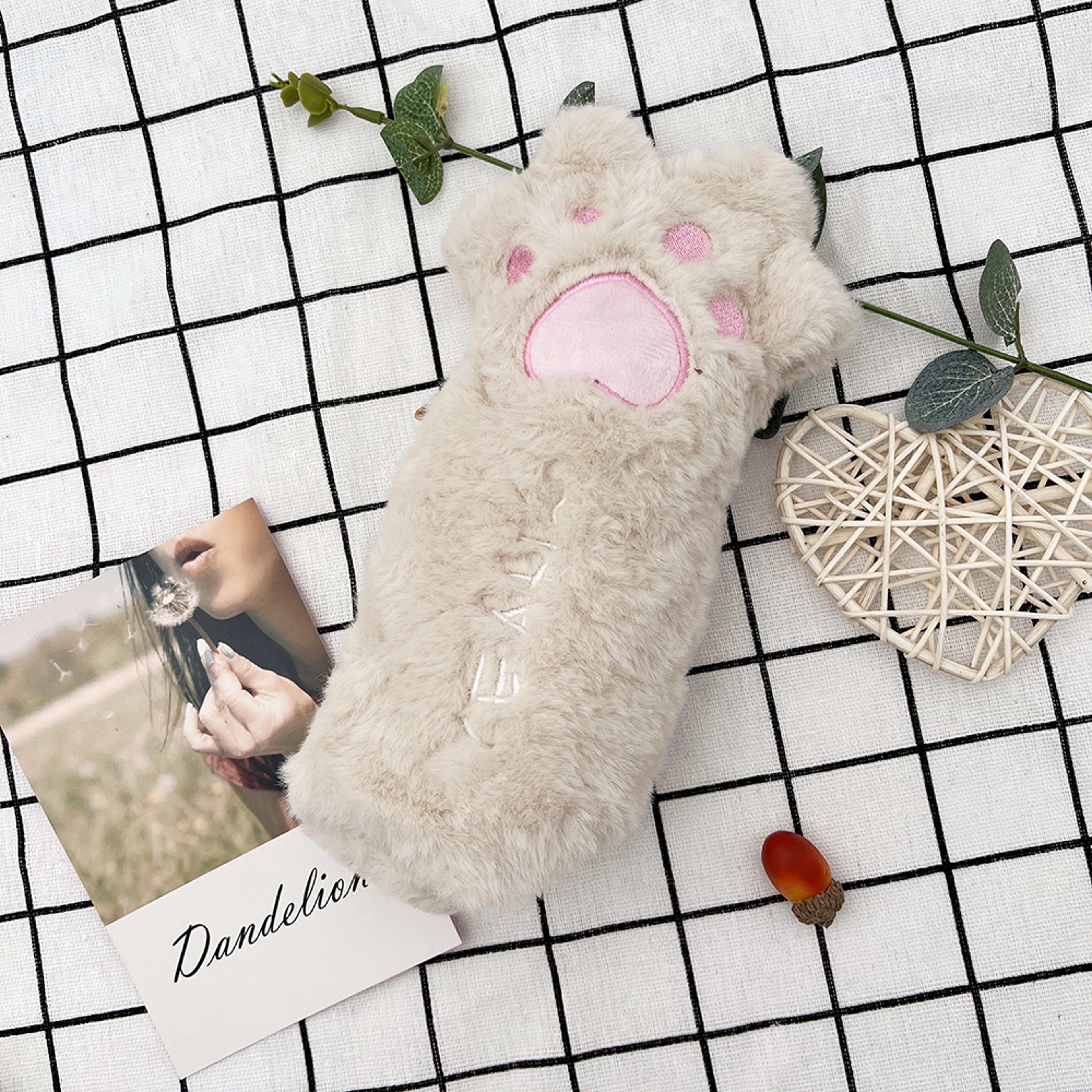 Cute Cat Paw Pencil Case Cute Cartoon Stationery Pouch Makeup Organizer For School Office 9