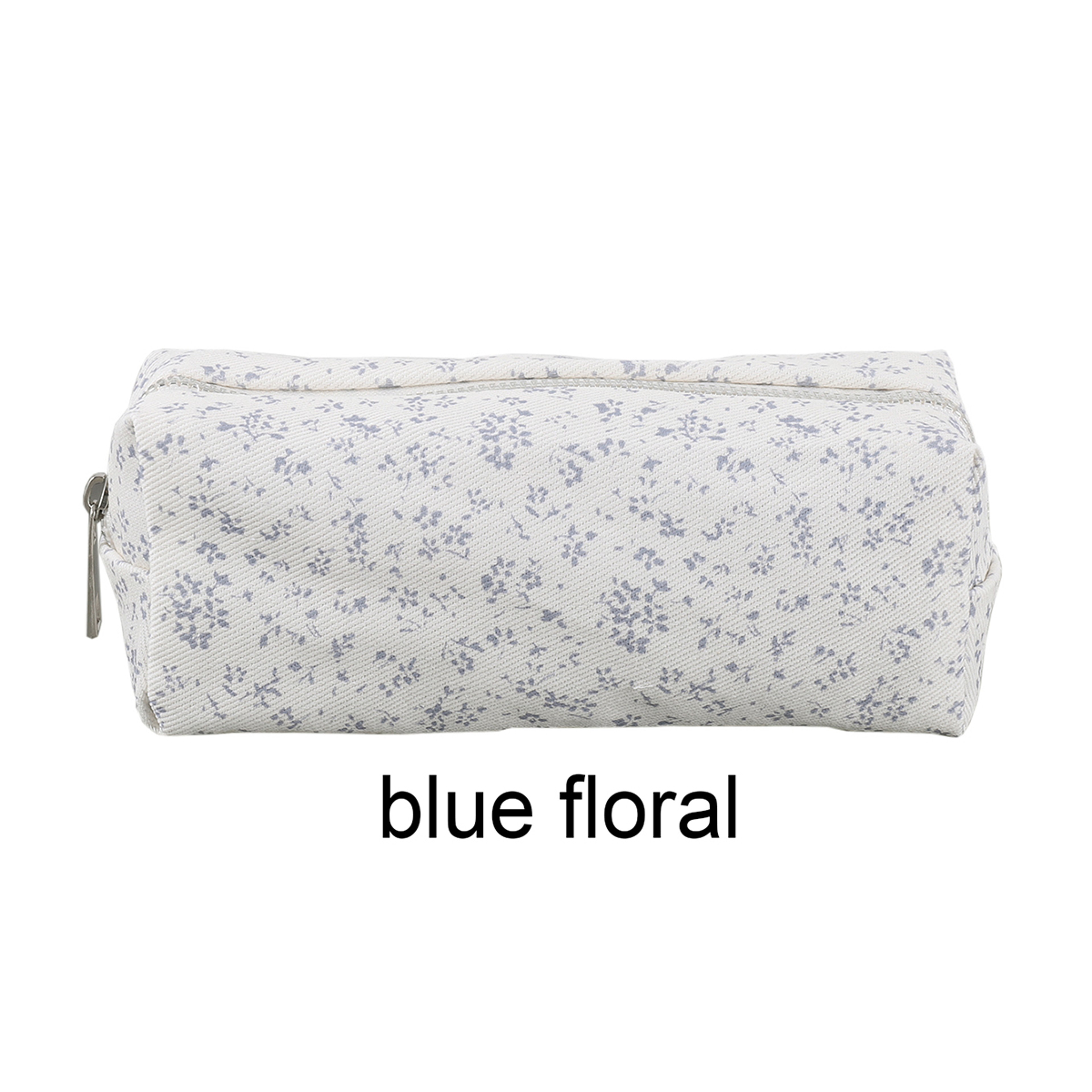 Flower Design Canvas Pencil Case Large Capacity Cute Pencil Pouch For School And Office 7