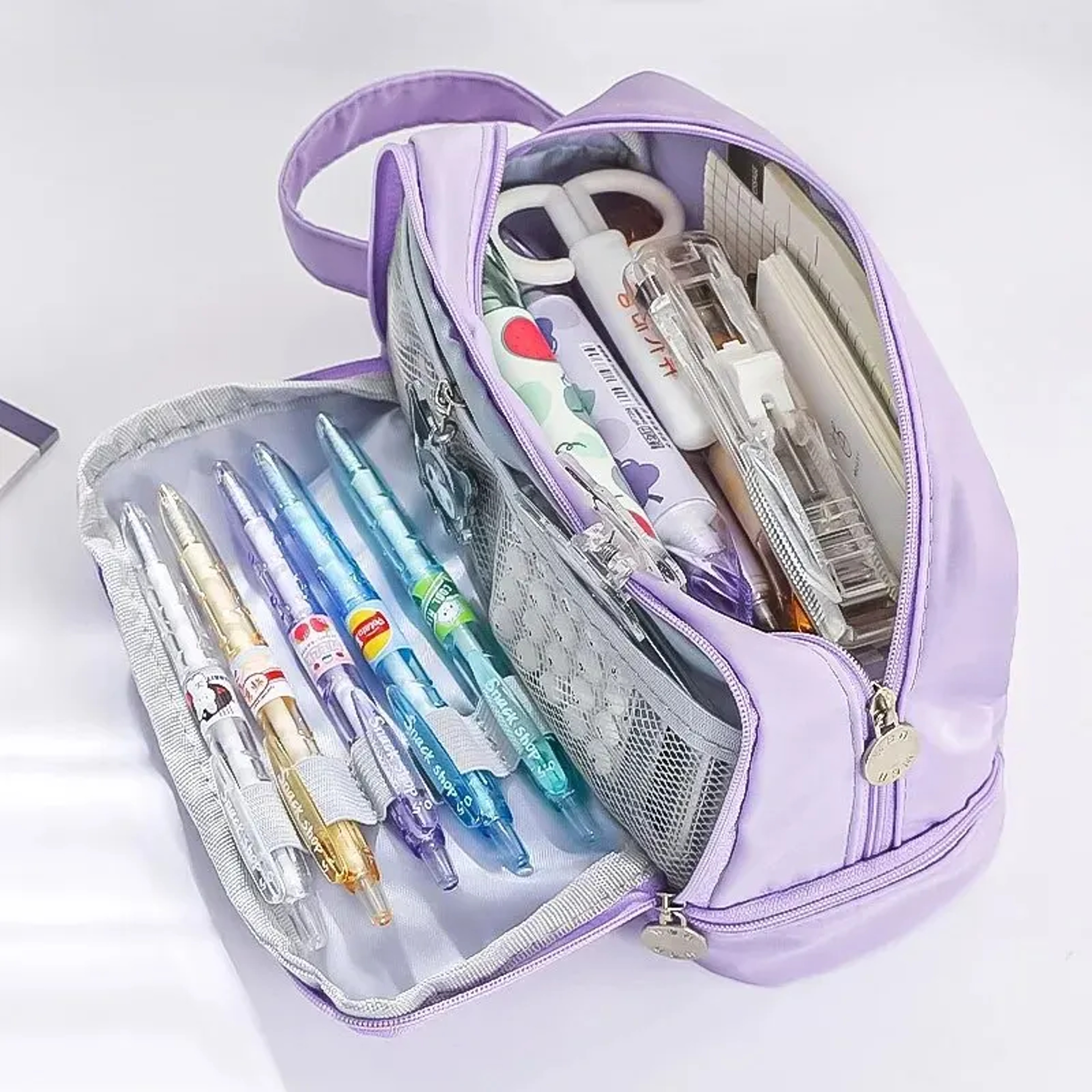 Cute Large Capacity Pencil Case For School Students Multi Functional Pen Storage Bag 3