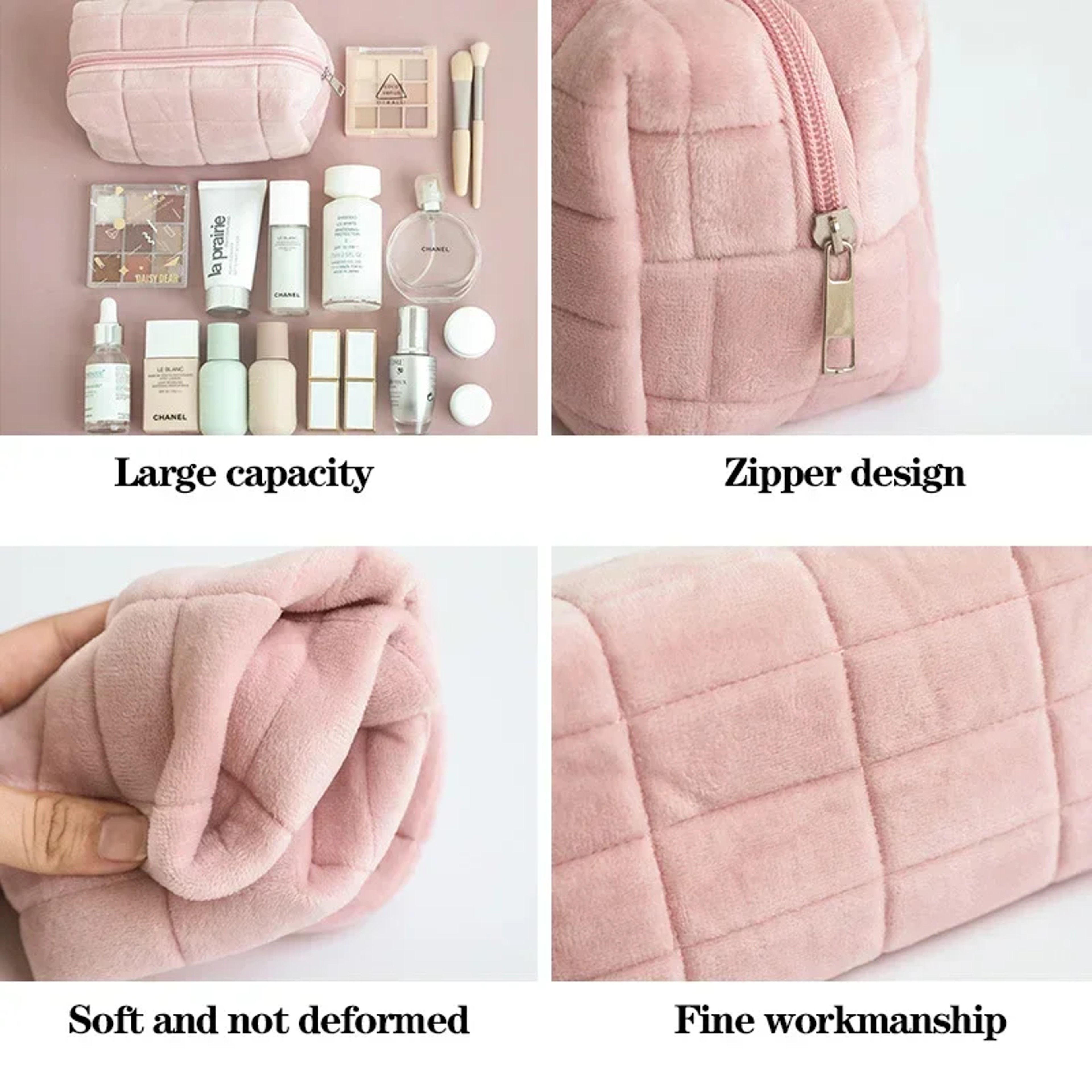 Cute Pillow Shape Pencil Case Large Capacity Organizer Bag For Girls Students And Office Supplies 3