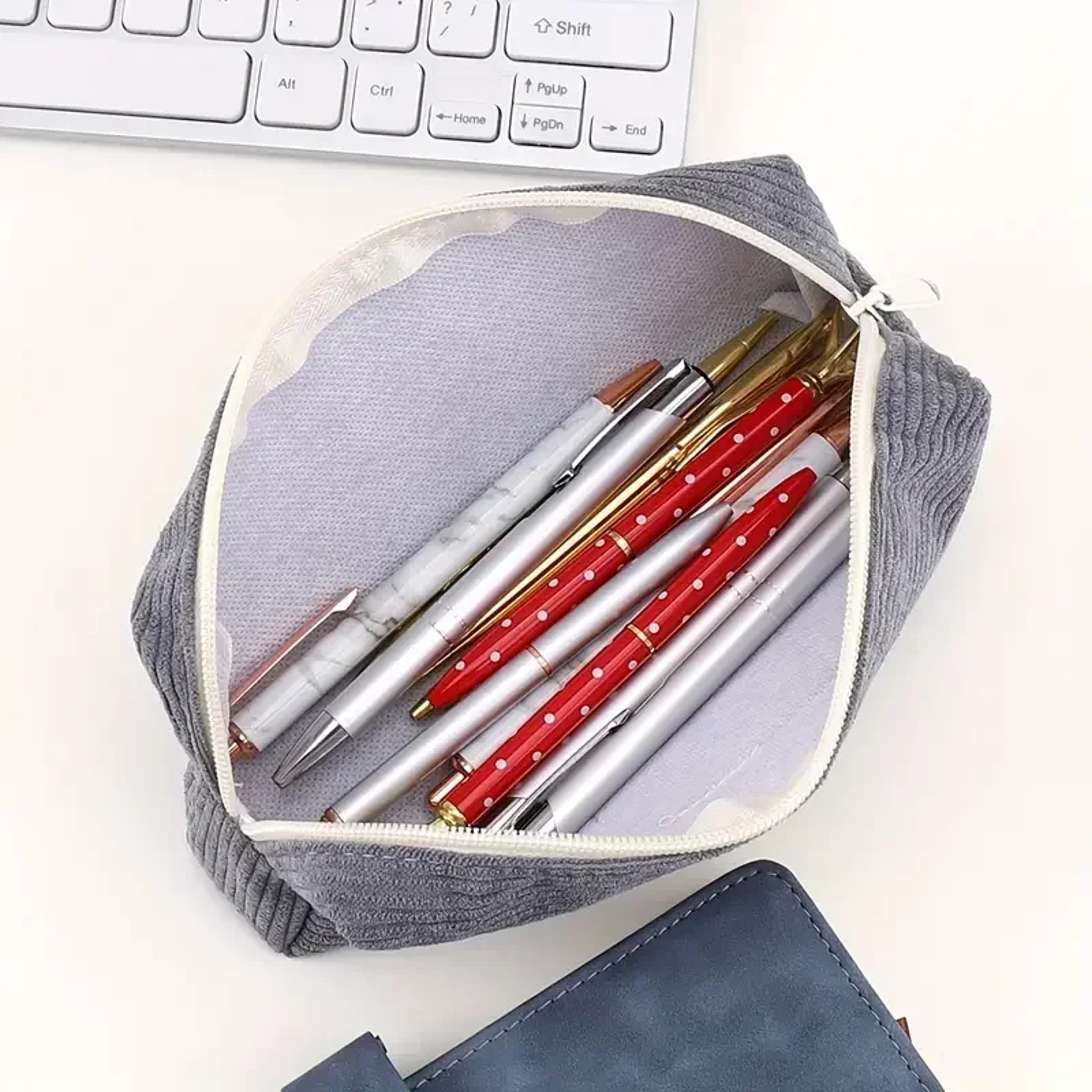 Shark Pencil Case Kids Pencil Pouch Zipper Organizer Bag for School Office and Makeup – view 3