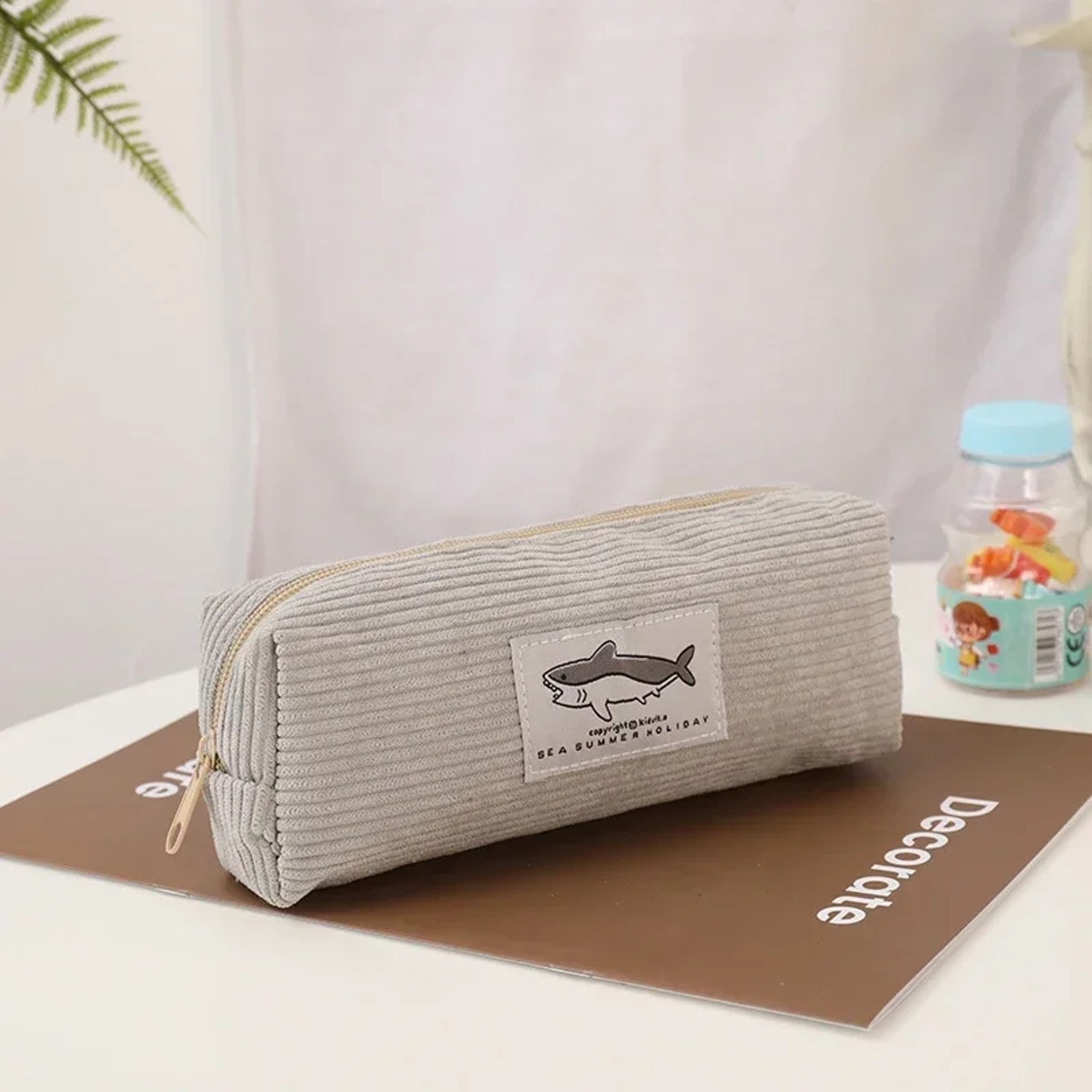Shark Pencil Case Kids Pencil Pouch Zipper Organizer Bag for School Office and Makeup – view 7