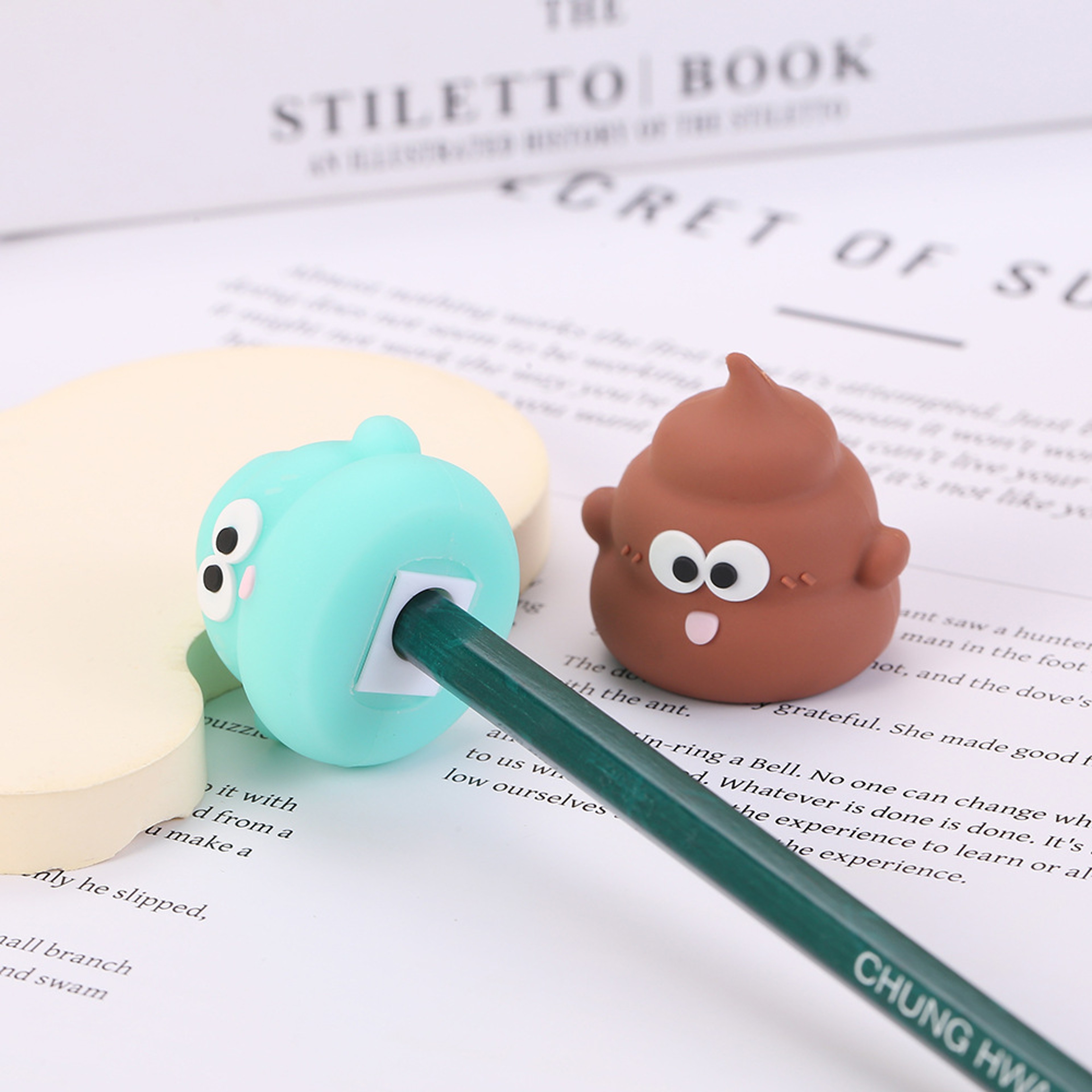 Cute Poop Pencil Sharpener For Kids Mini Creative School Supply Gift 3