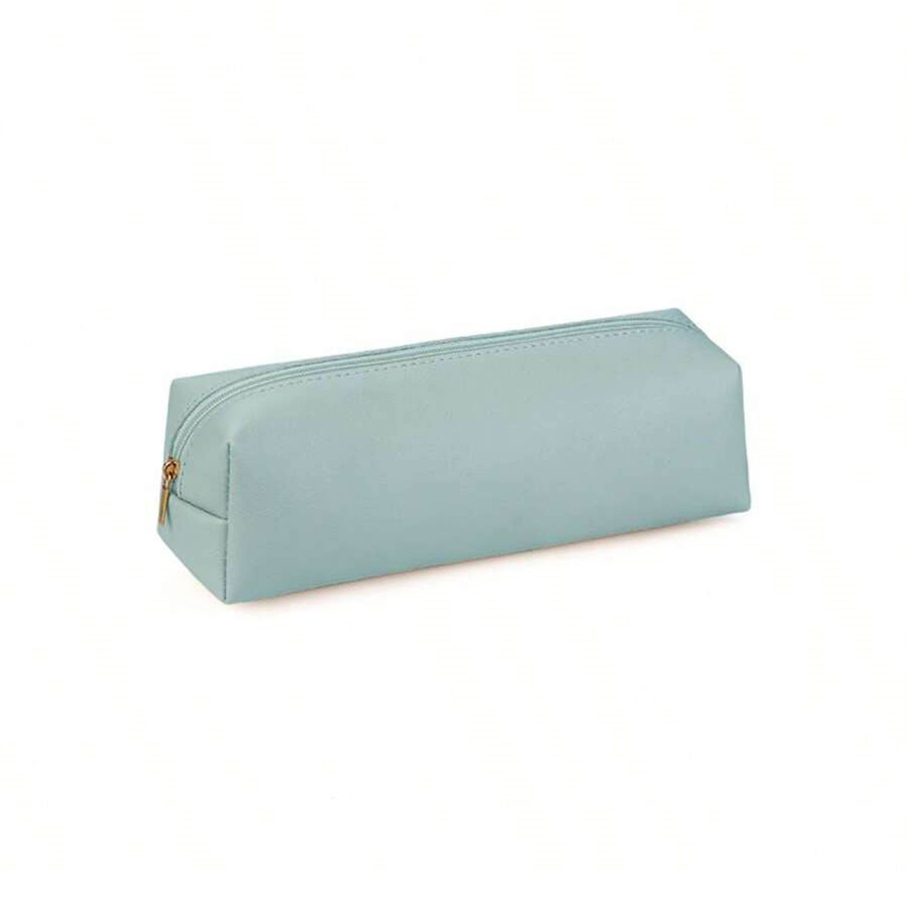 Large Capacity PU Leather Pencil Case Organizer With Zipper For Students And Office Supplies 8