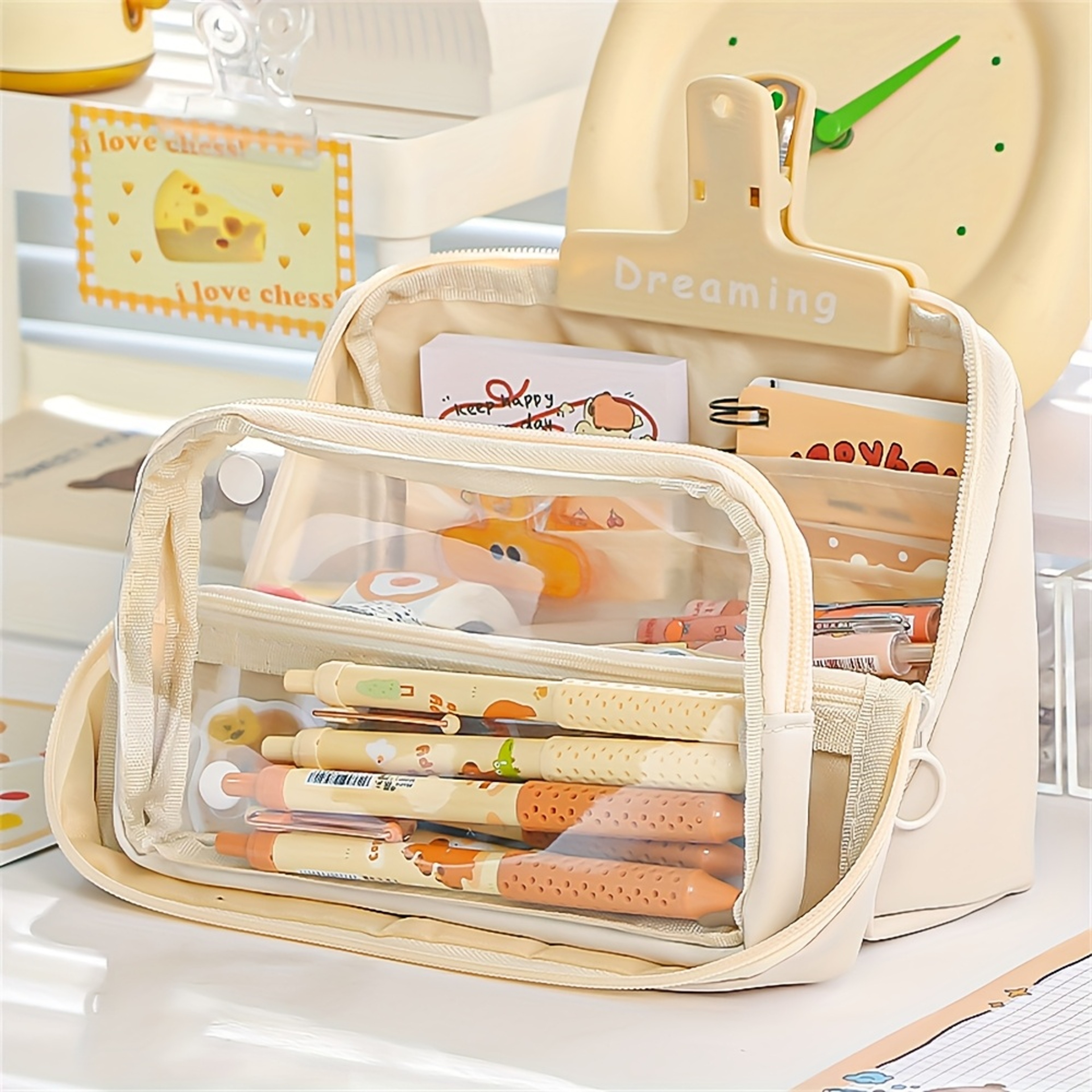 Nine Compartment Large Capacity Pencil Case Organizer 6
