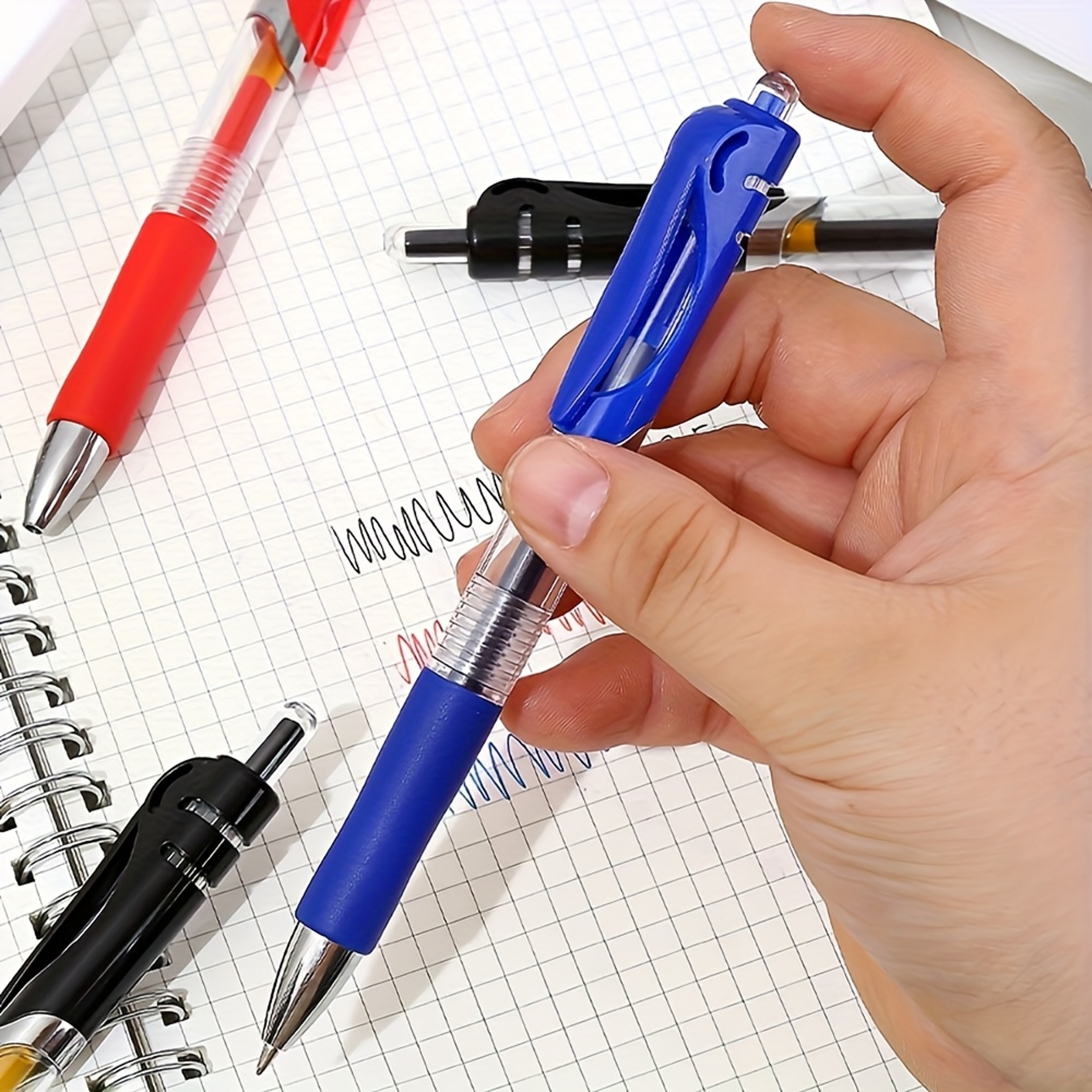 Ten Piece Retractable Gel Pens For Smooth Writing 2