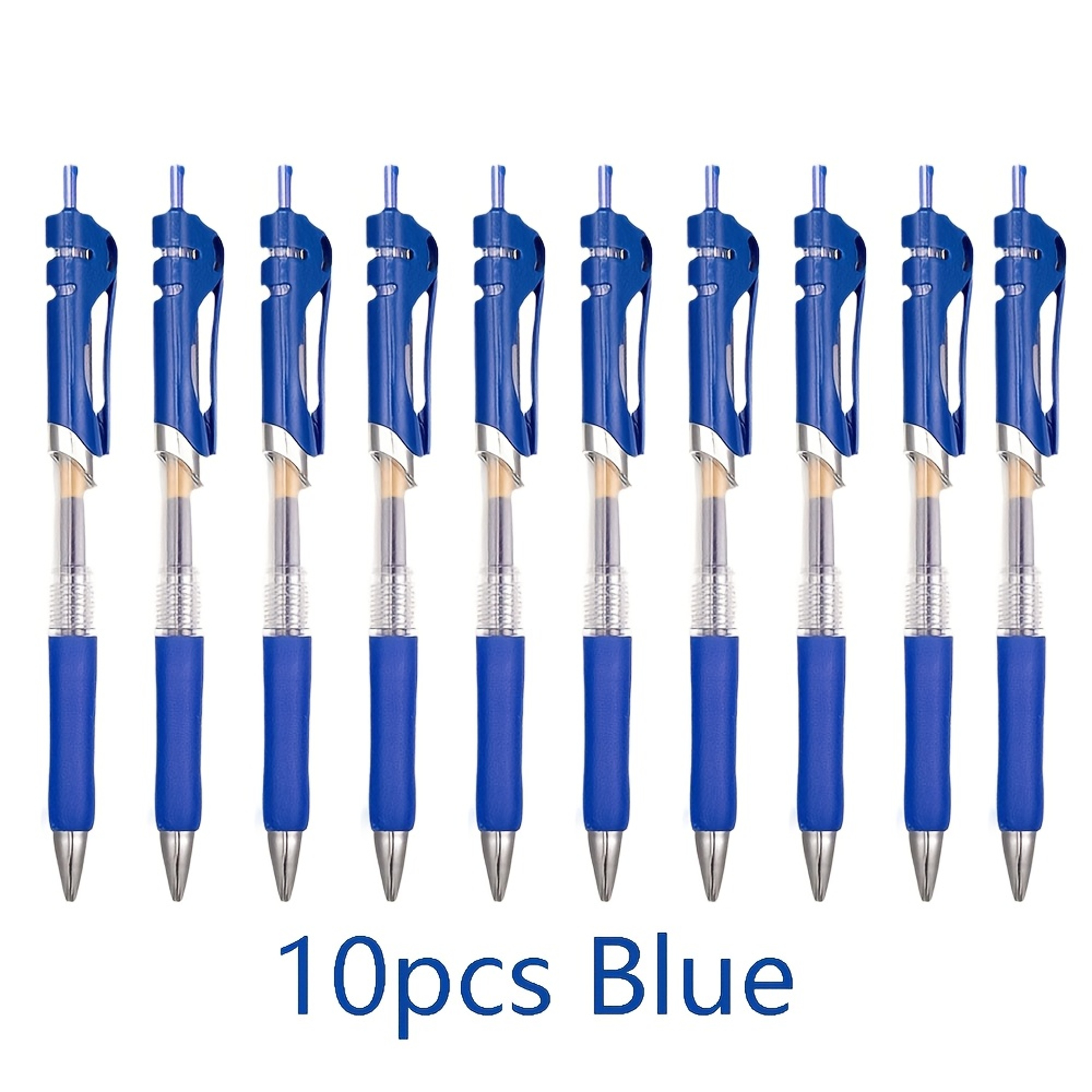 Ten Piece Retractable Gel Pens For Smooth Writing 8