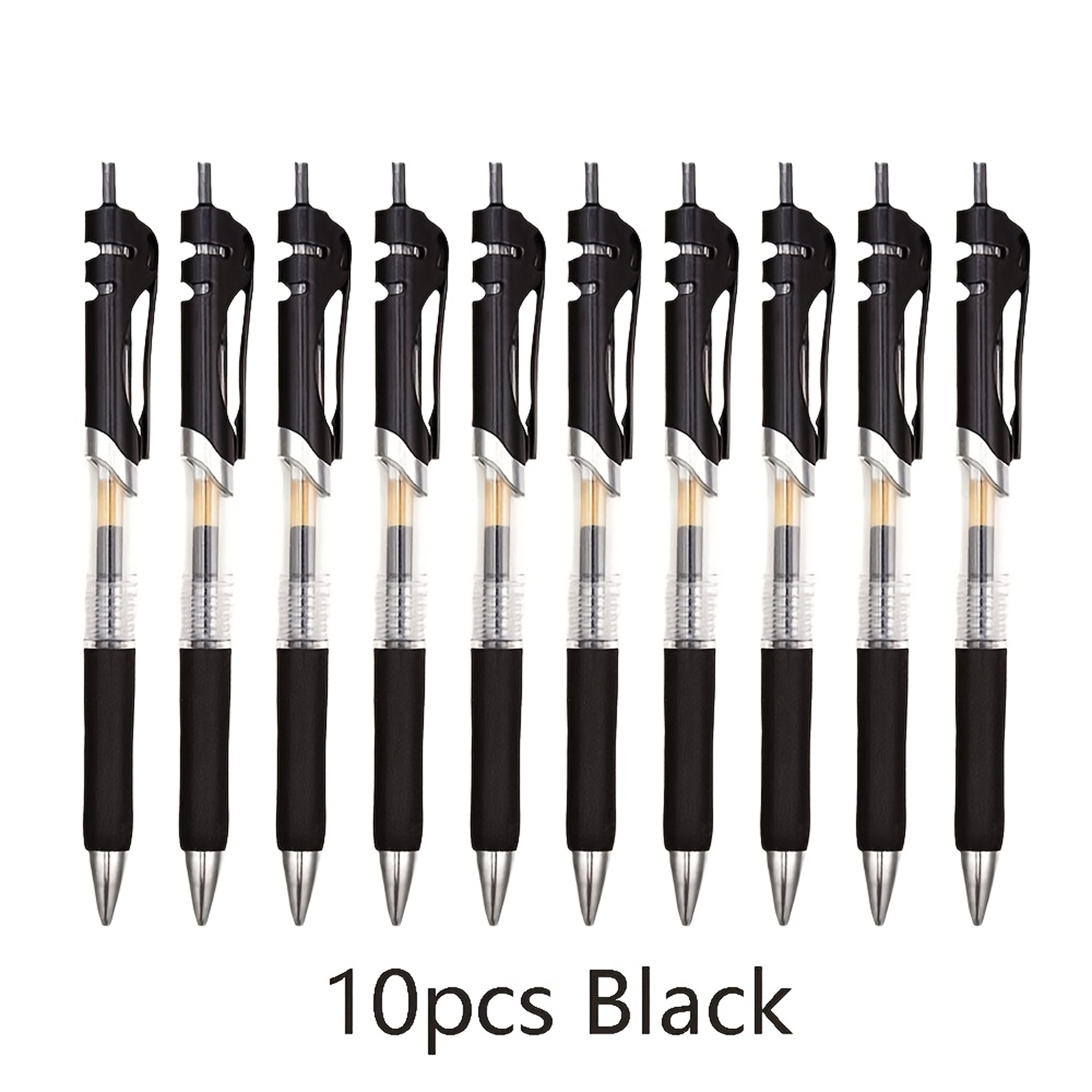 Ten Piece Retractable Gel Pens For Smooth Writing 7