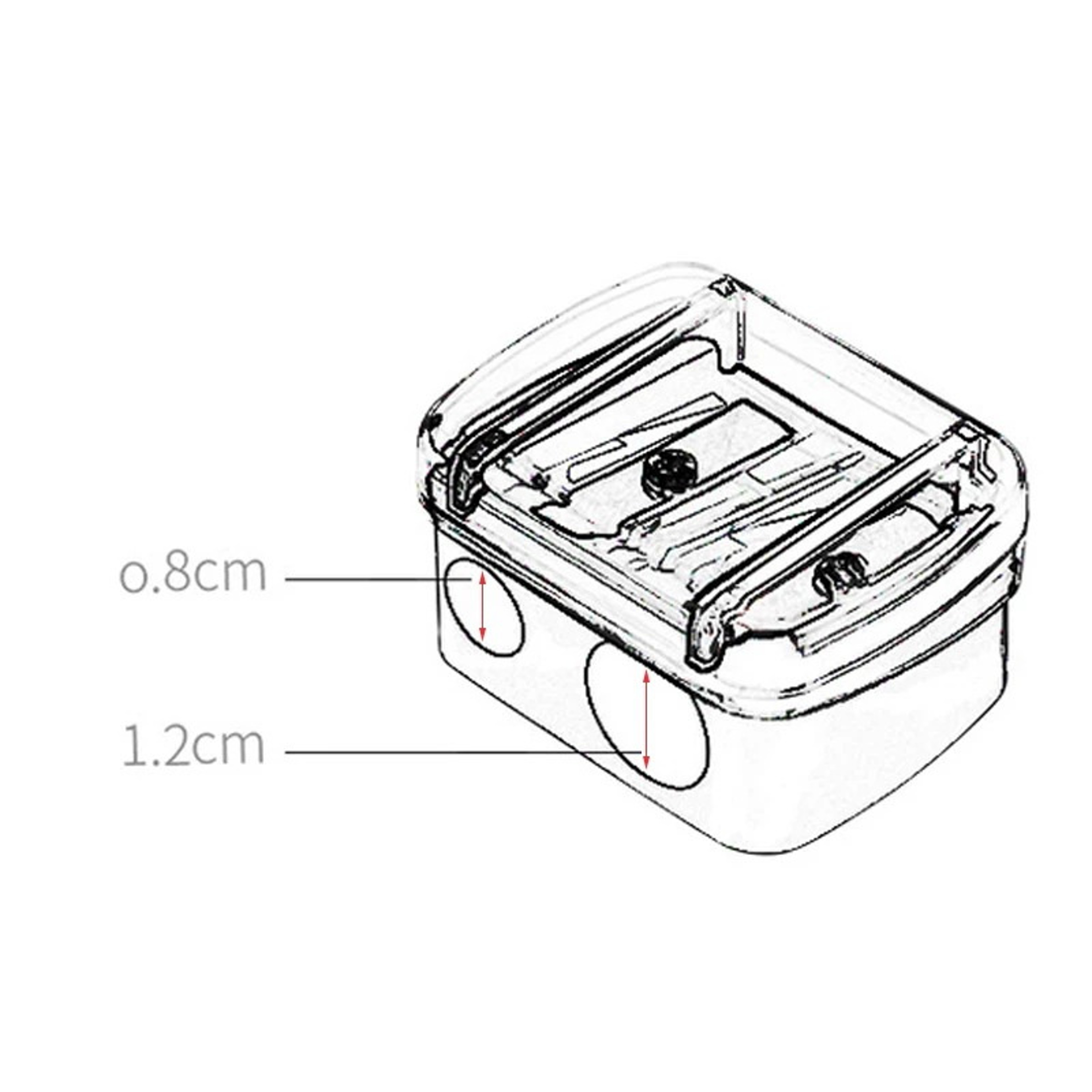 Dual Hole Cosmetic Pencil Sharpener For Eyeliner And Lip Pencils 3
