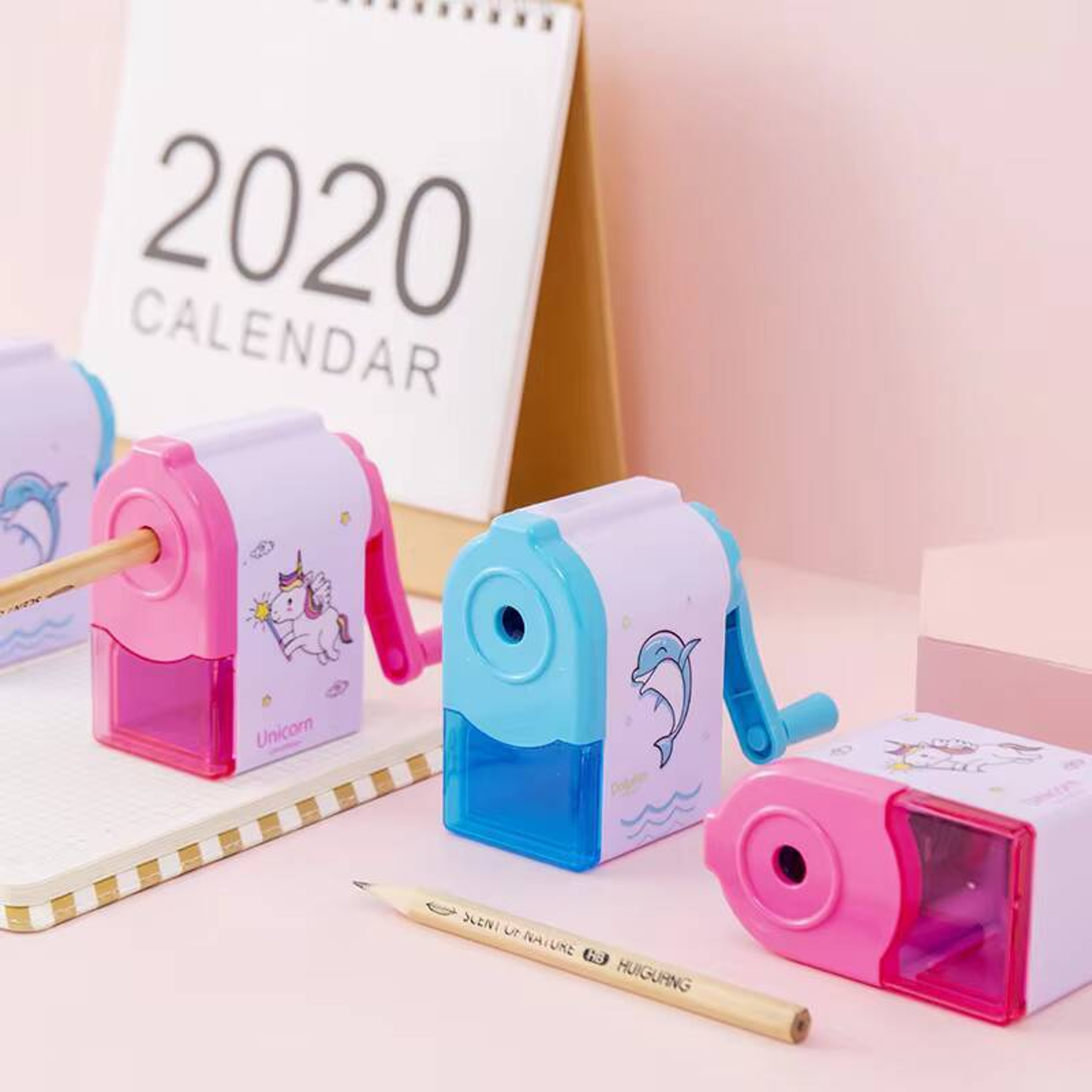 Cute Unicorn Dolphin Mechanical Pencil Sharpener Creative Stationery For School Office 1