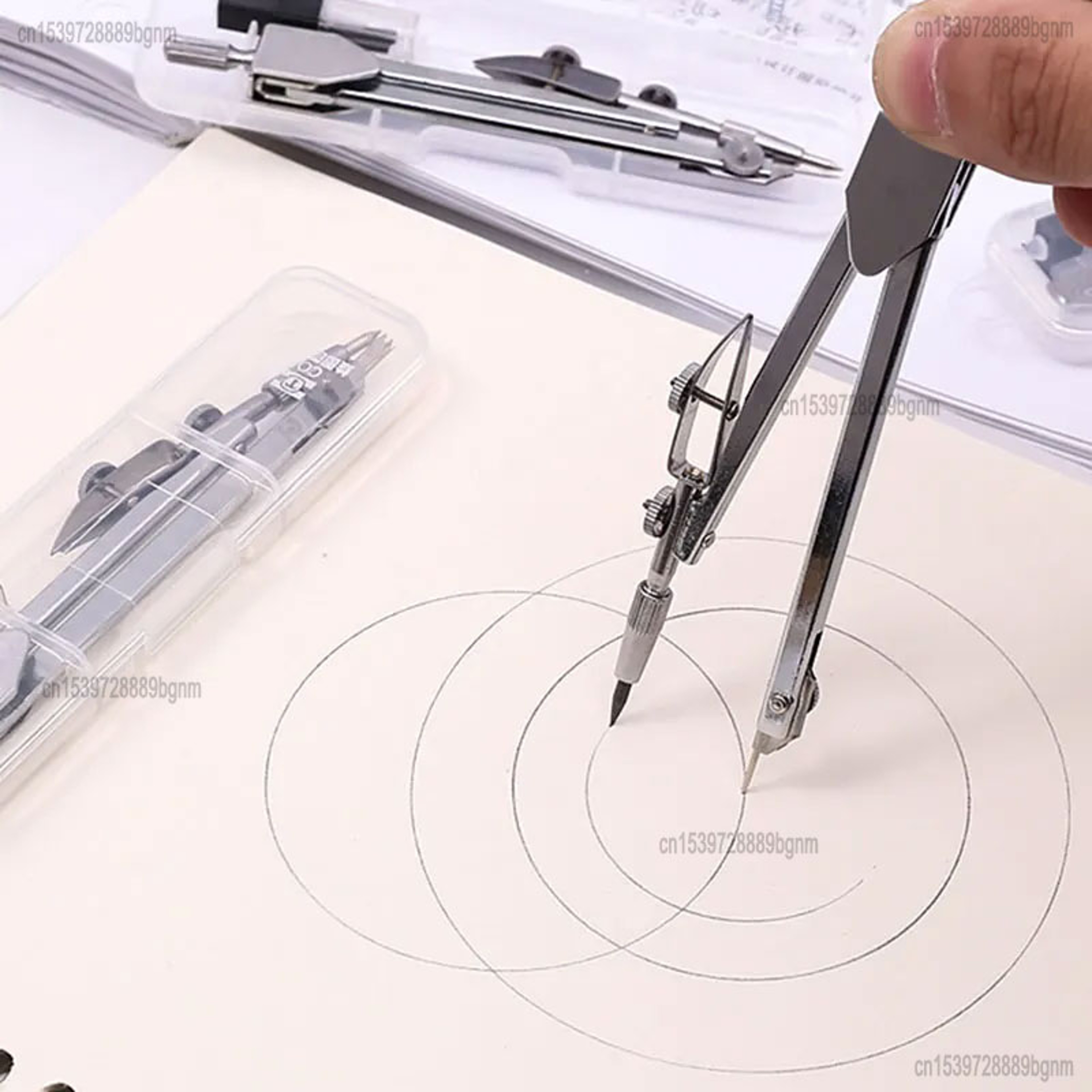 Precision Metal Geometry Compass Set for Drafting and Art – view 3