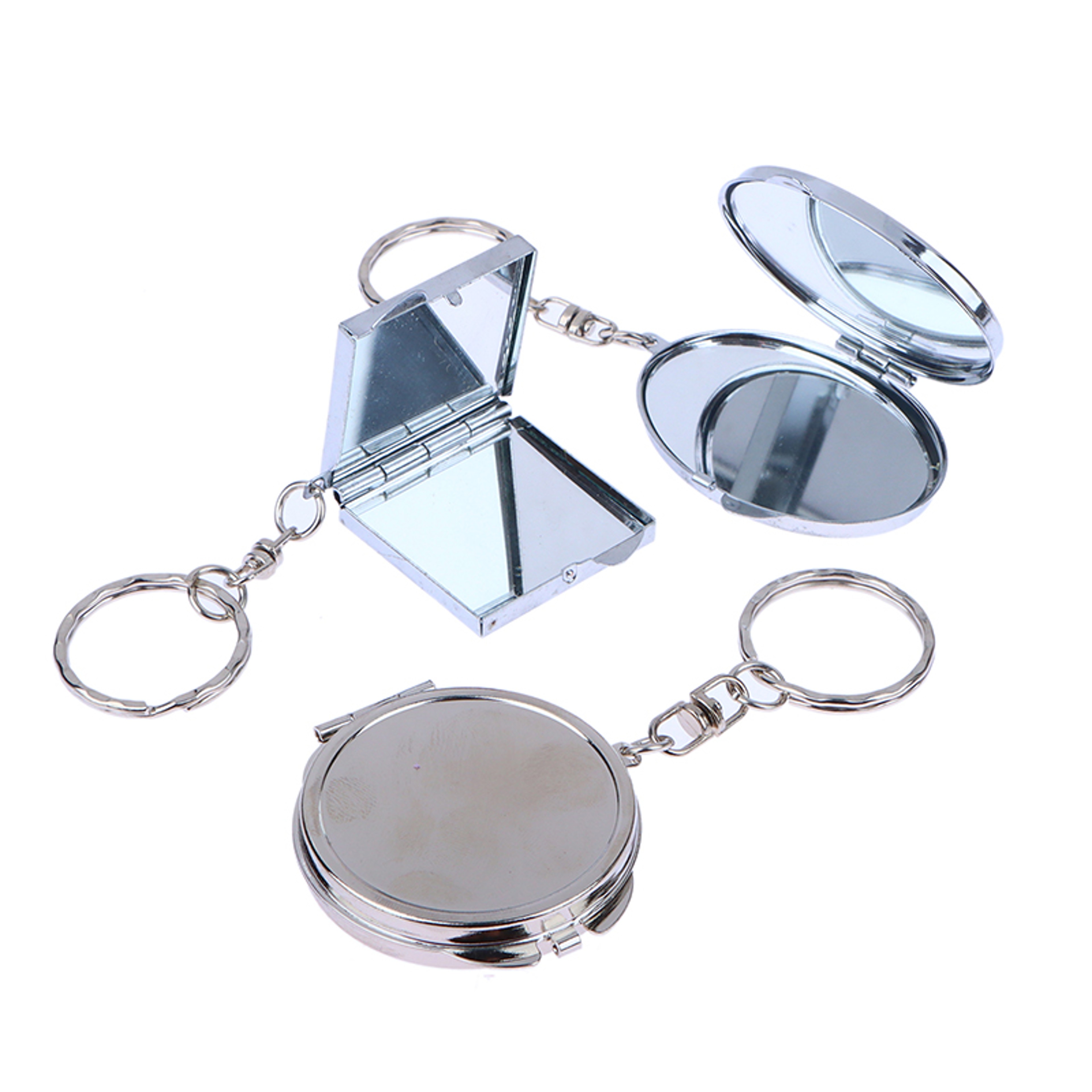 Double Sided Compact Mirror Keychain For Easy Touch Ups 1
