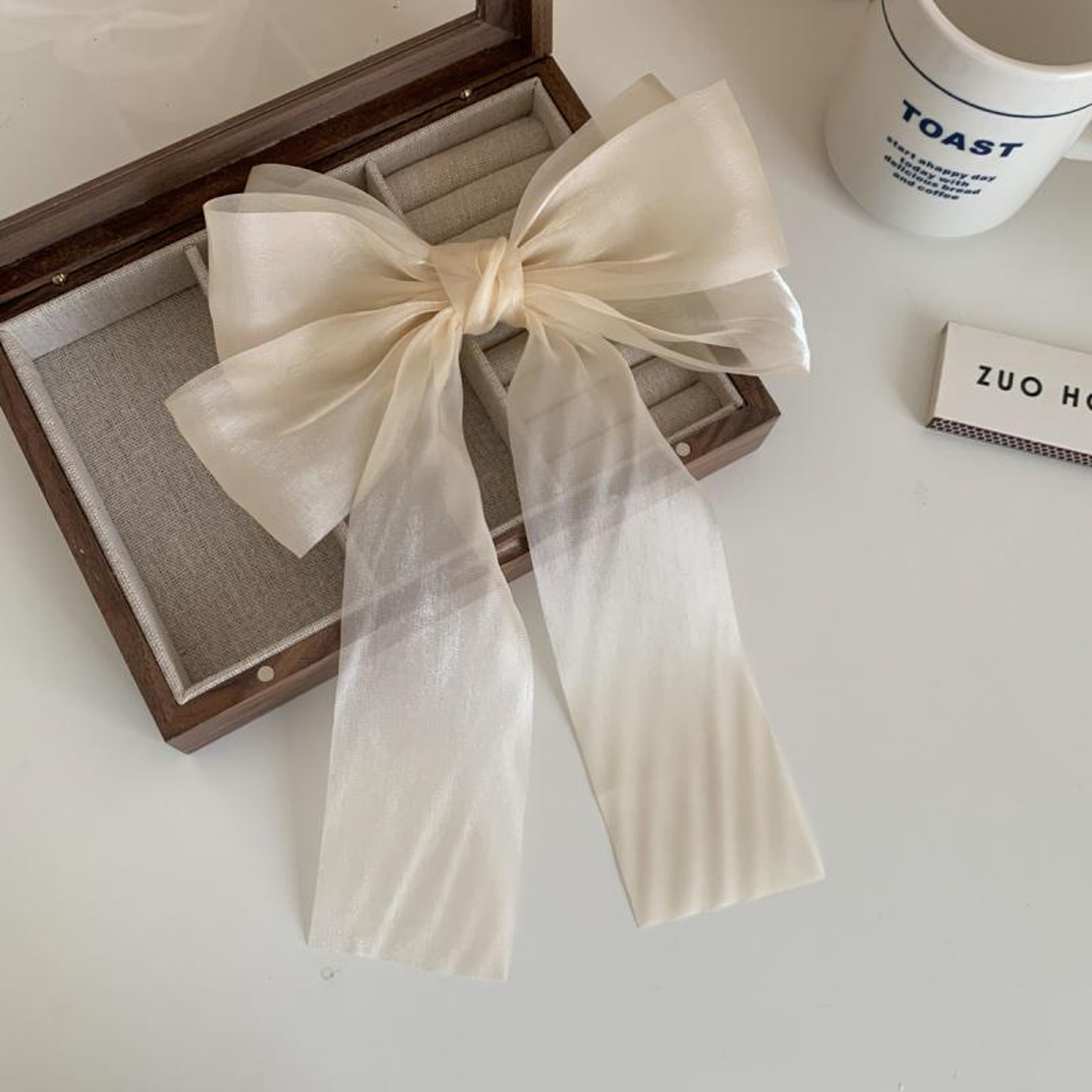 Sweet Mesh Bowknot Hair Clip For Girls Cute Ribbon Hair Bow Accessory 7