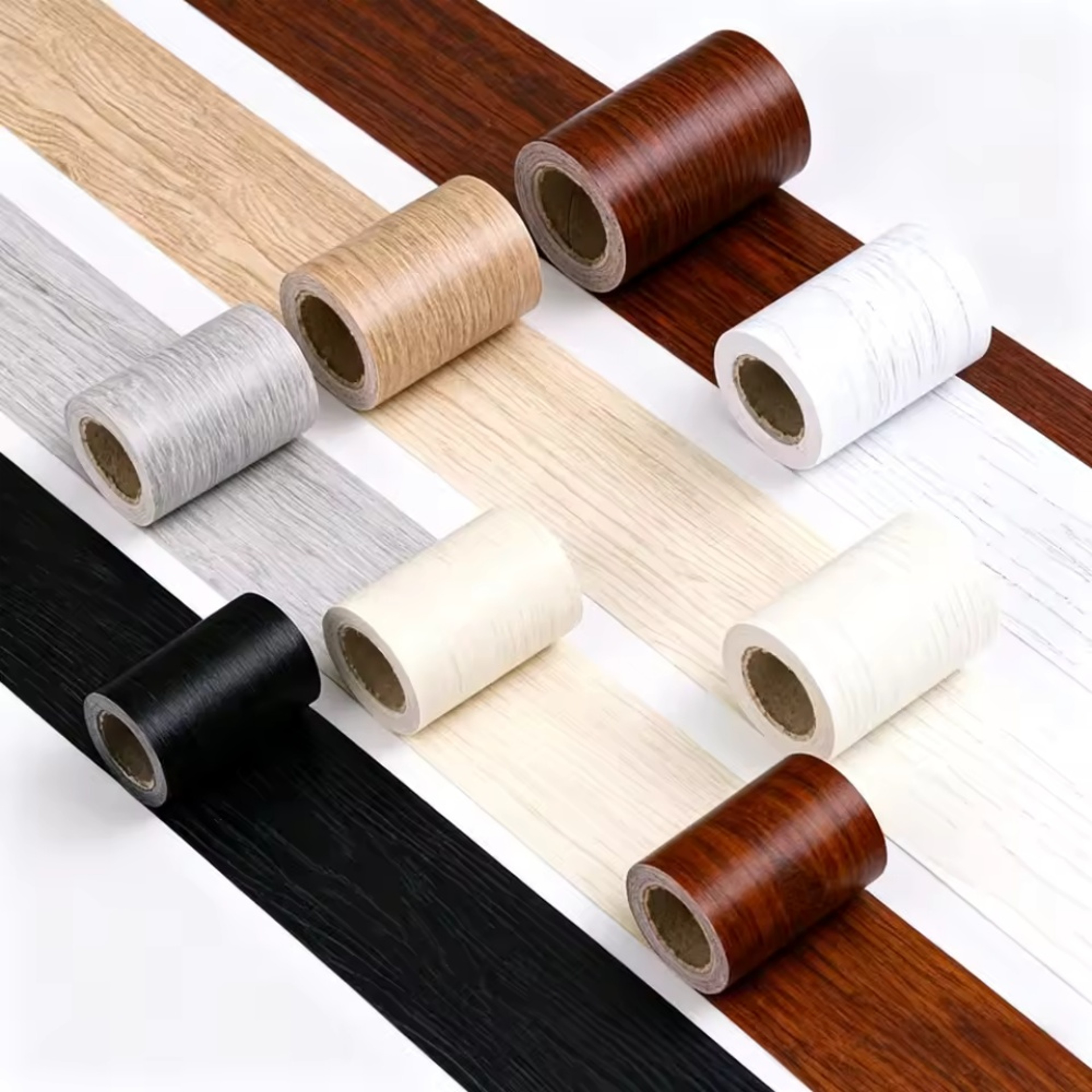 Wood Grain Skirting Wall Sticker Self Adhesive Waterproof Border Trim For Home Decor 4