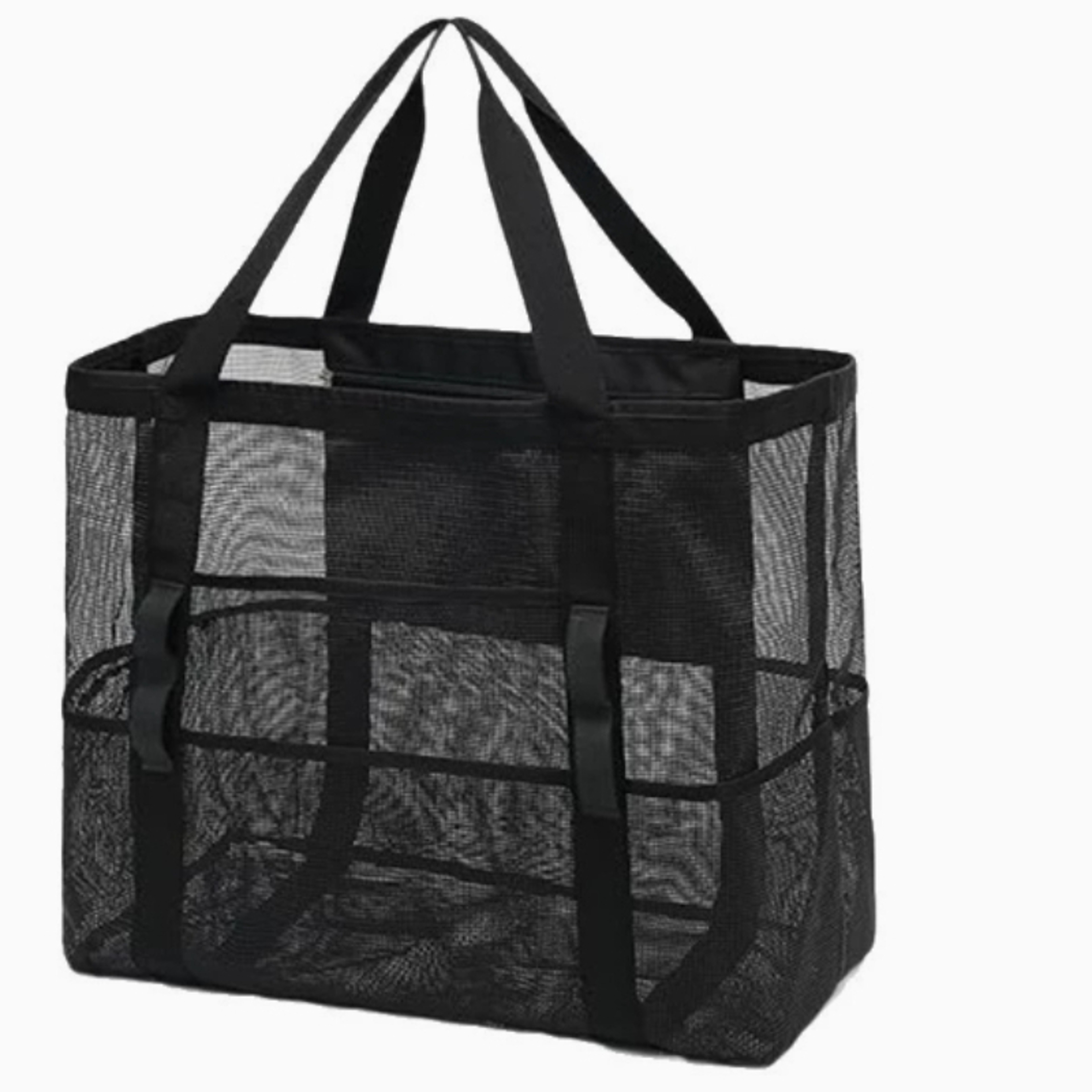 Large Capacity Mesh Beach Bag Waterproof Tote For Swimming Pool Gym Travel 6