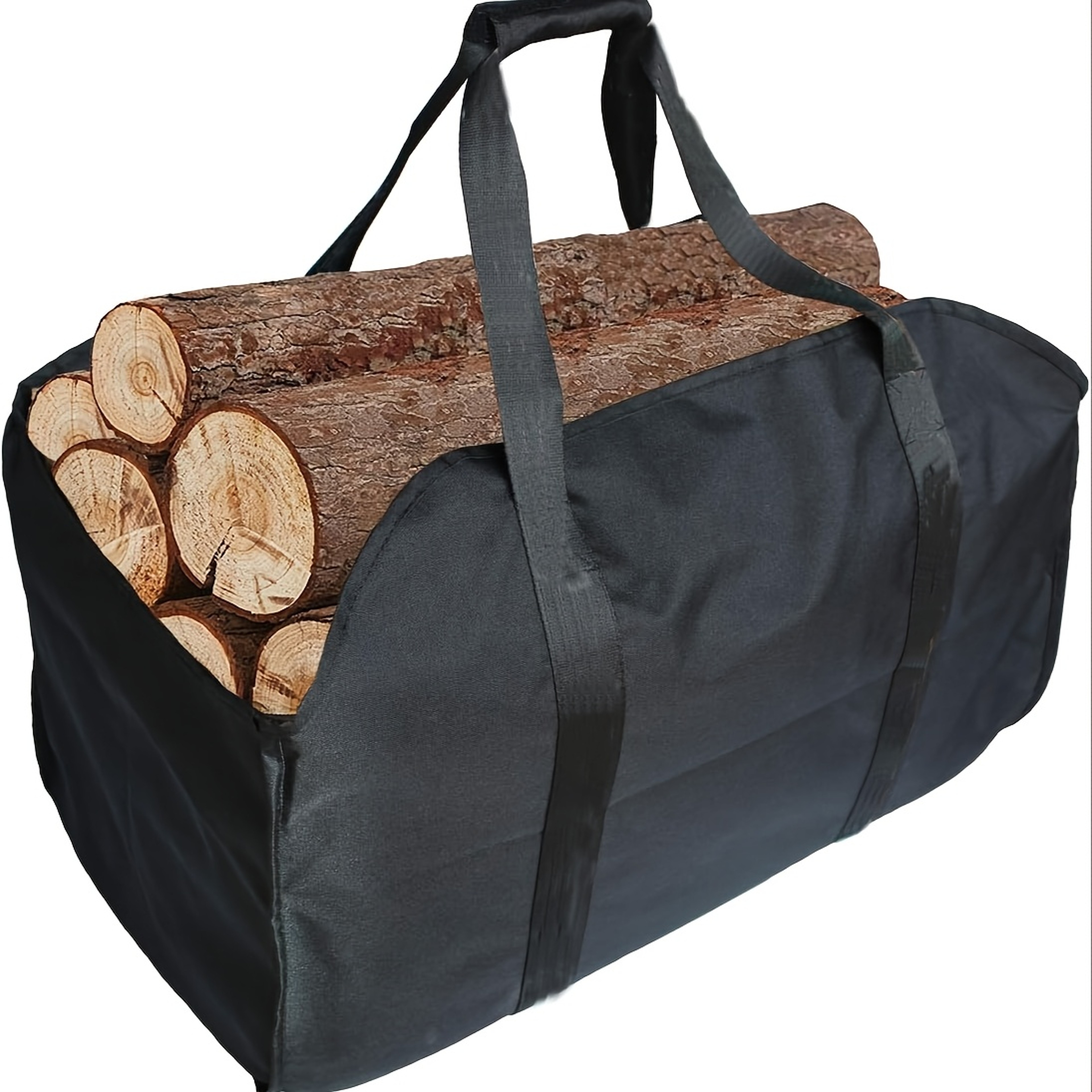 Heavy Duty Firewood Carrier Bag Large Capacity Log Tote with Sturdy Handles – view 3