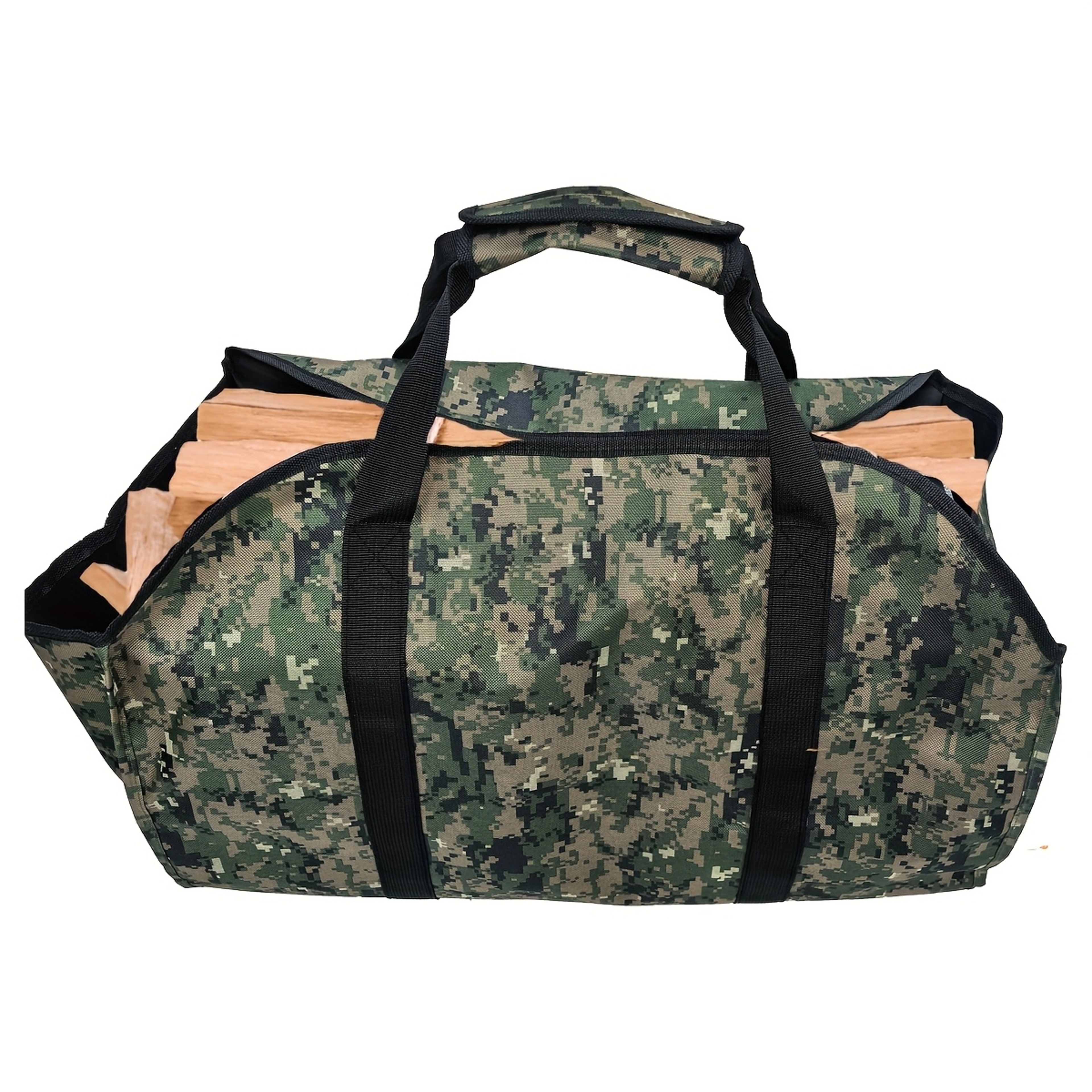 Heavy Duty Firewood Carrier Bag Large Capacity Log Tote with Sturdy Handles – view 5