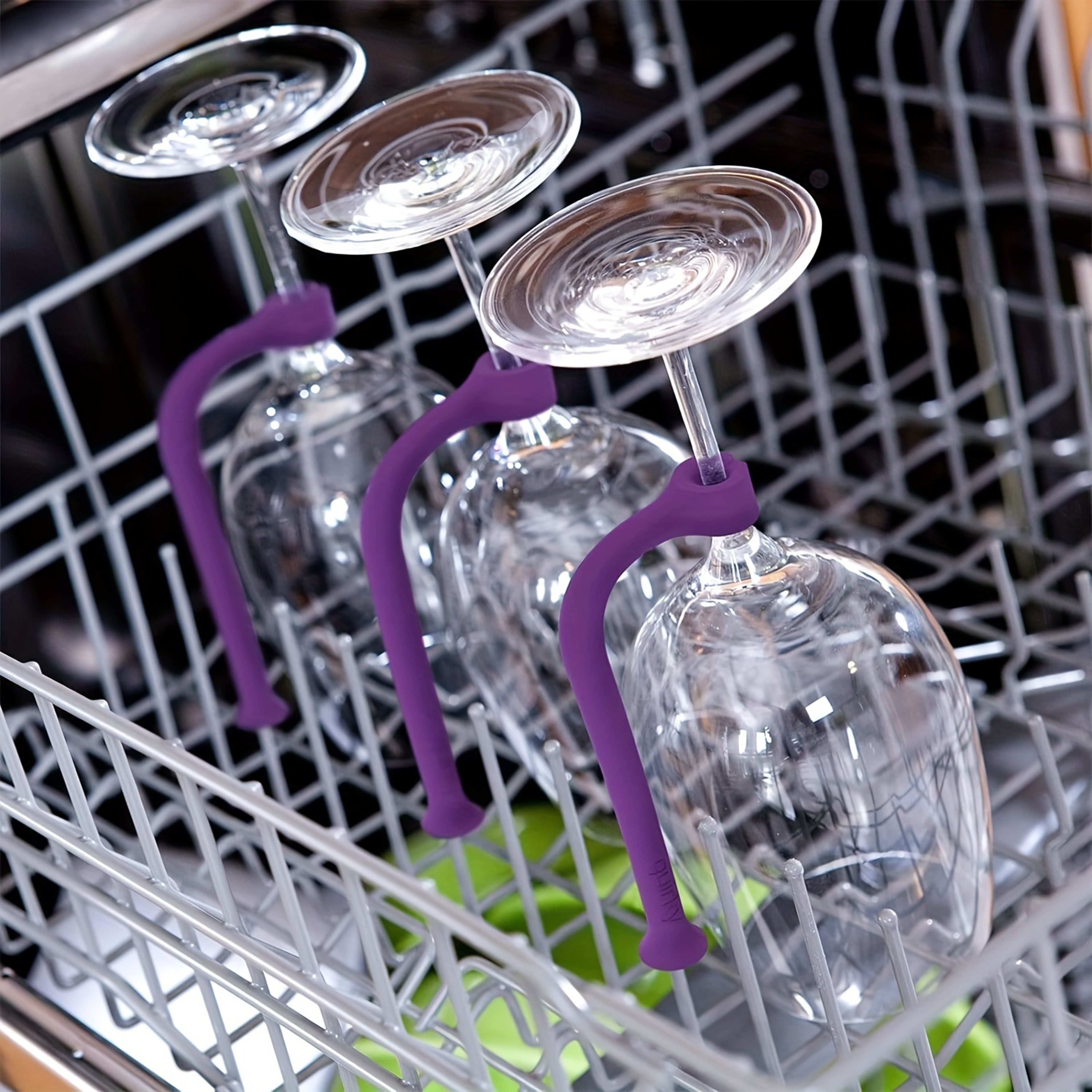 Wine Glass Holder Rack Flexible Non Slip Dishwasher Safe Storage Organizer For Tall Glasses And Bot 1