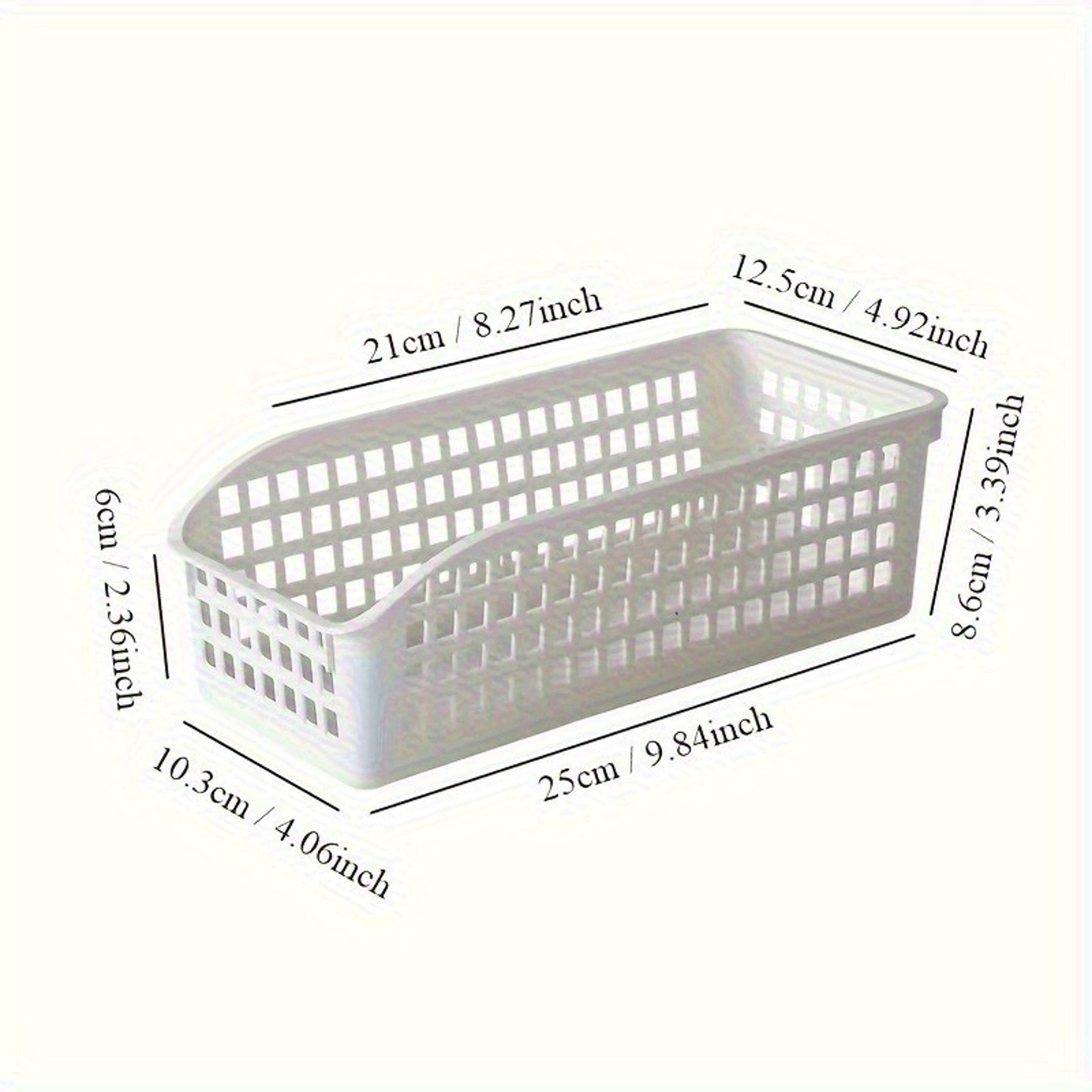 Stackable Storage Basket Set Multifunctional Plastic Organizer Box for Home Books Snacks and More – view 6