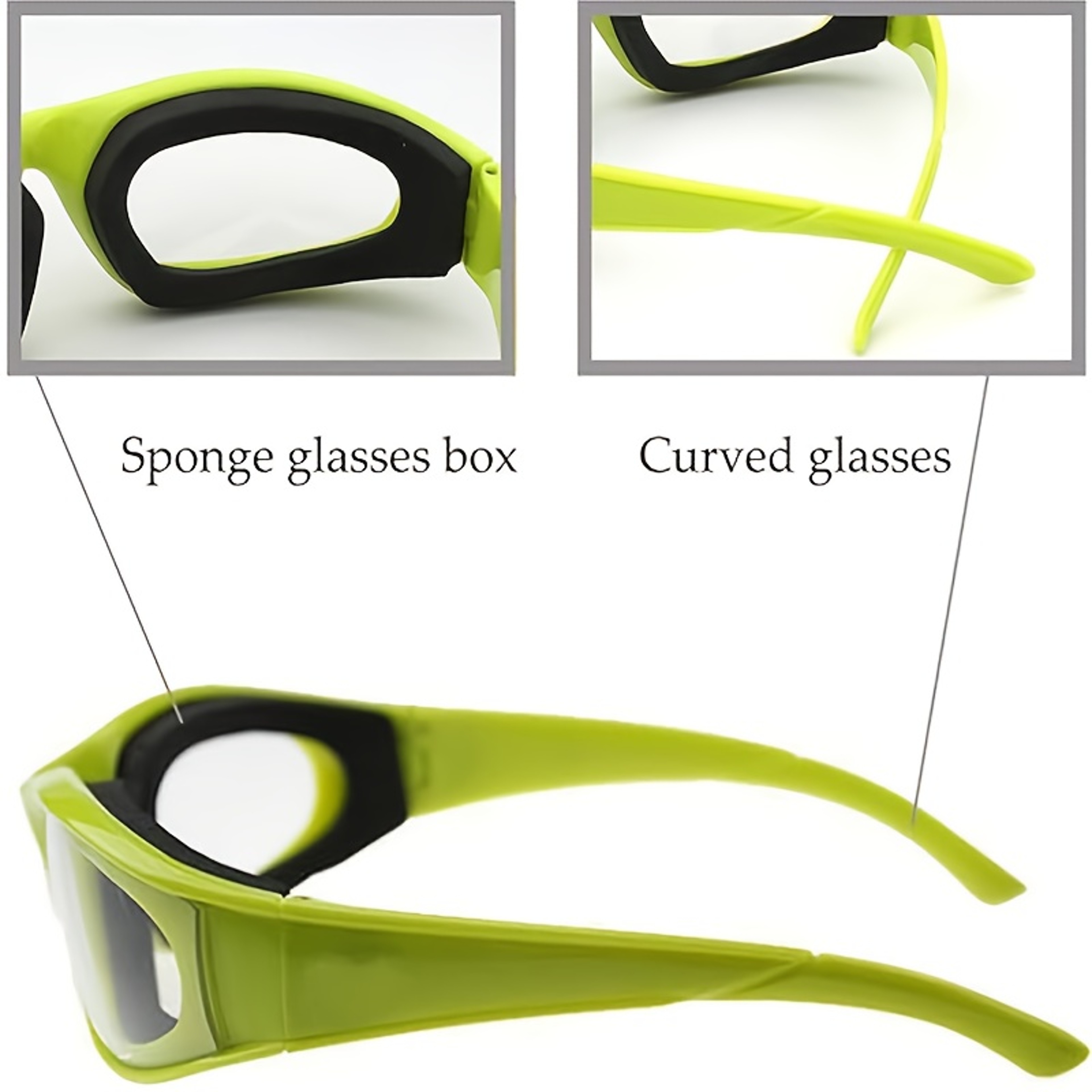 Tear Free Onion Cutting Goggles Kitchen Eye Protection Glasses – view 4