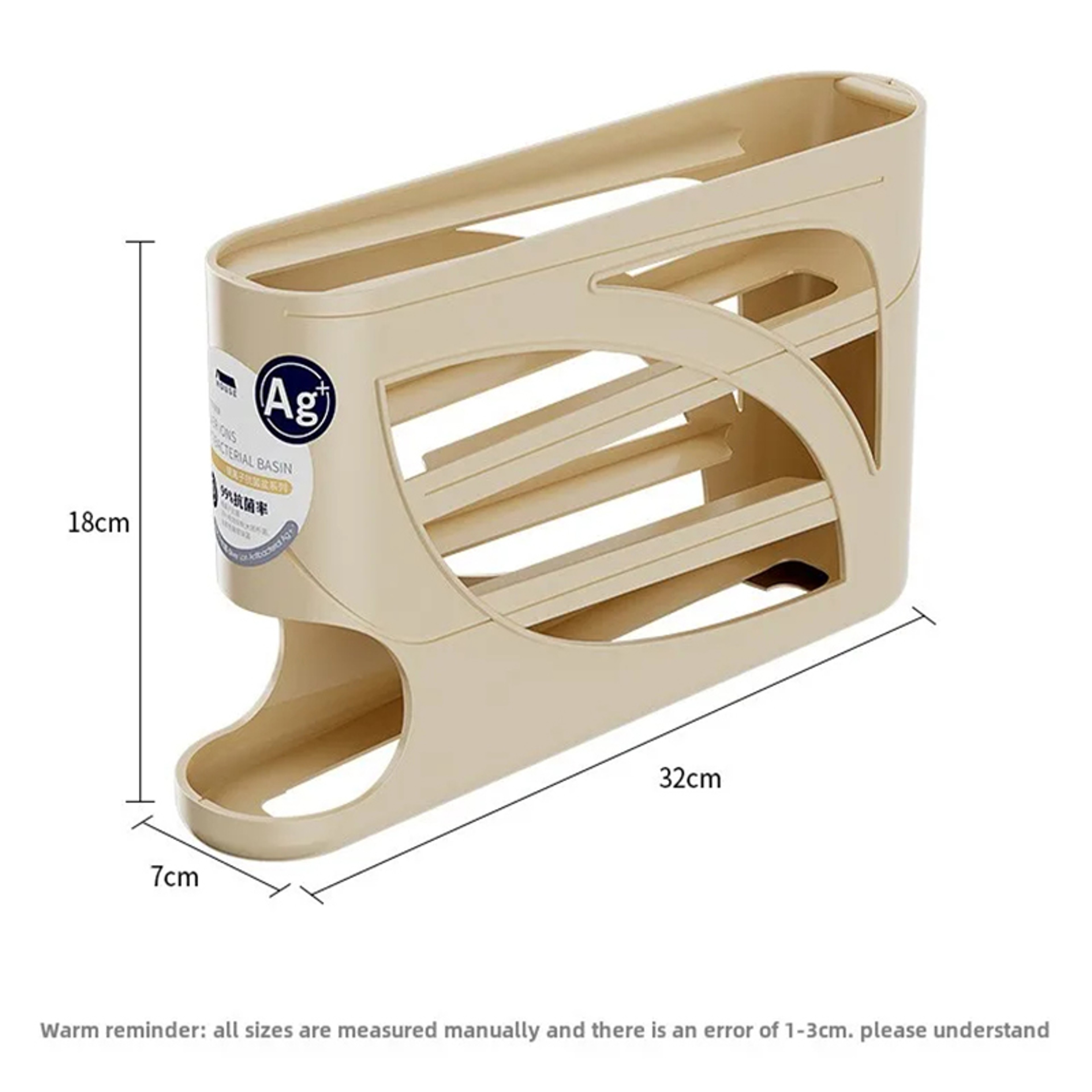 Egg Dispenser for Refrigerator Automatic Rolling Egg Holder for Fridge – view 6