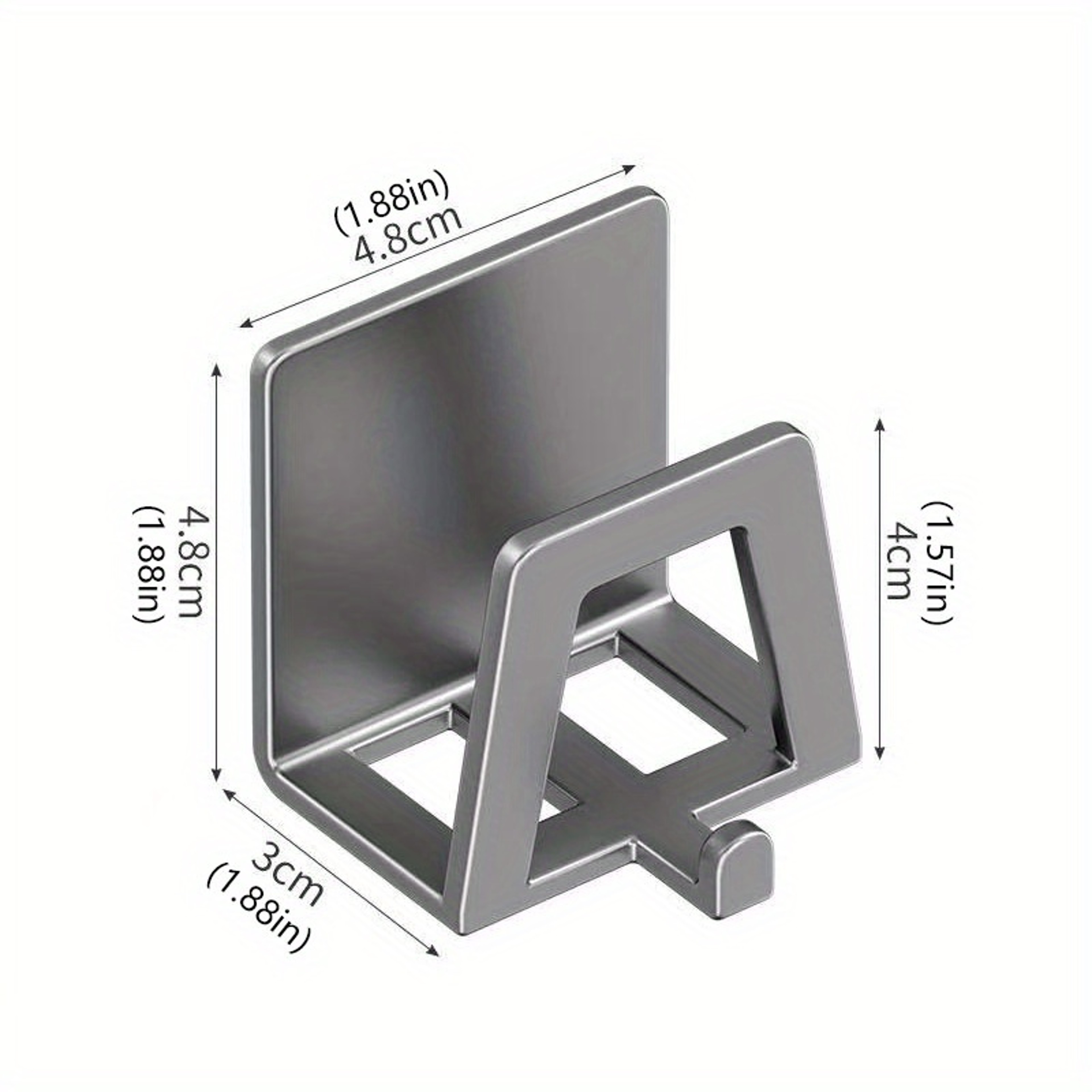 Stainless Steel Sink Sponge Holder Self Adhesive Kitchen Organizer 4