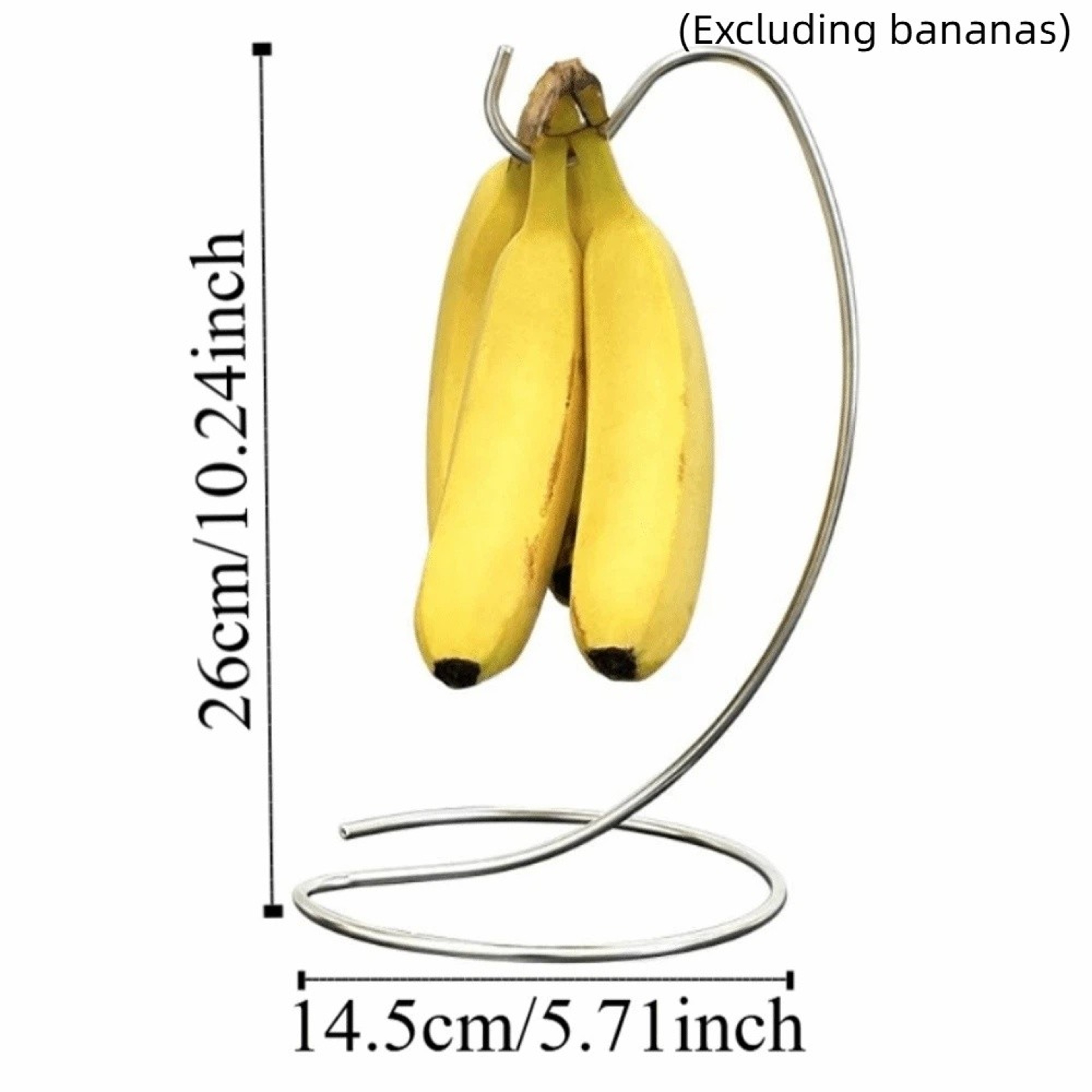 FreshLift Metal Banana Hanger Stand For Countertop Fruit Storage 6